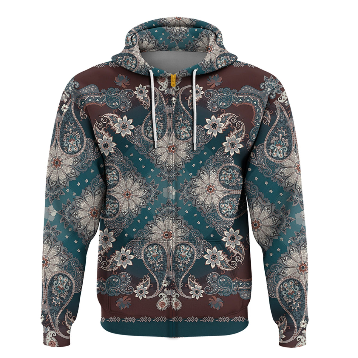 Paisley Bandana Hoodie Pattern Seamless Ver.223 RLT13 - Wonder Print Shop