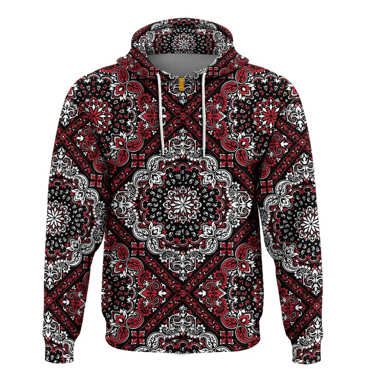 Paisley Bandana Hoodie Pattern Seamless Ver.222 RLT13 - Wonder Print Shop