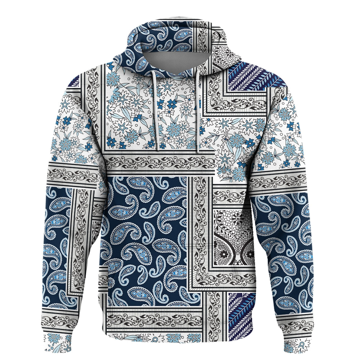 Paisley Bandana Hoodie Pattern Seamless Ver.213 RLT13 - Wonder Print Shop