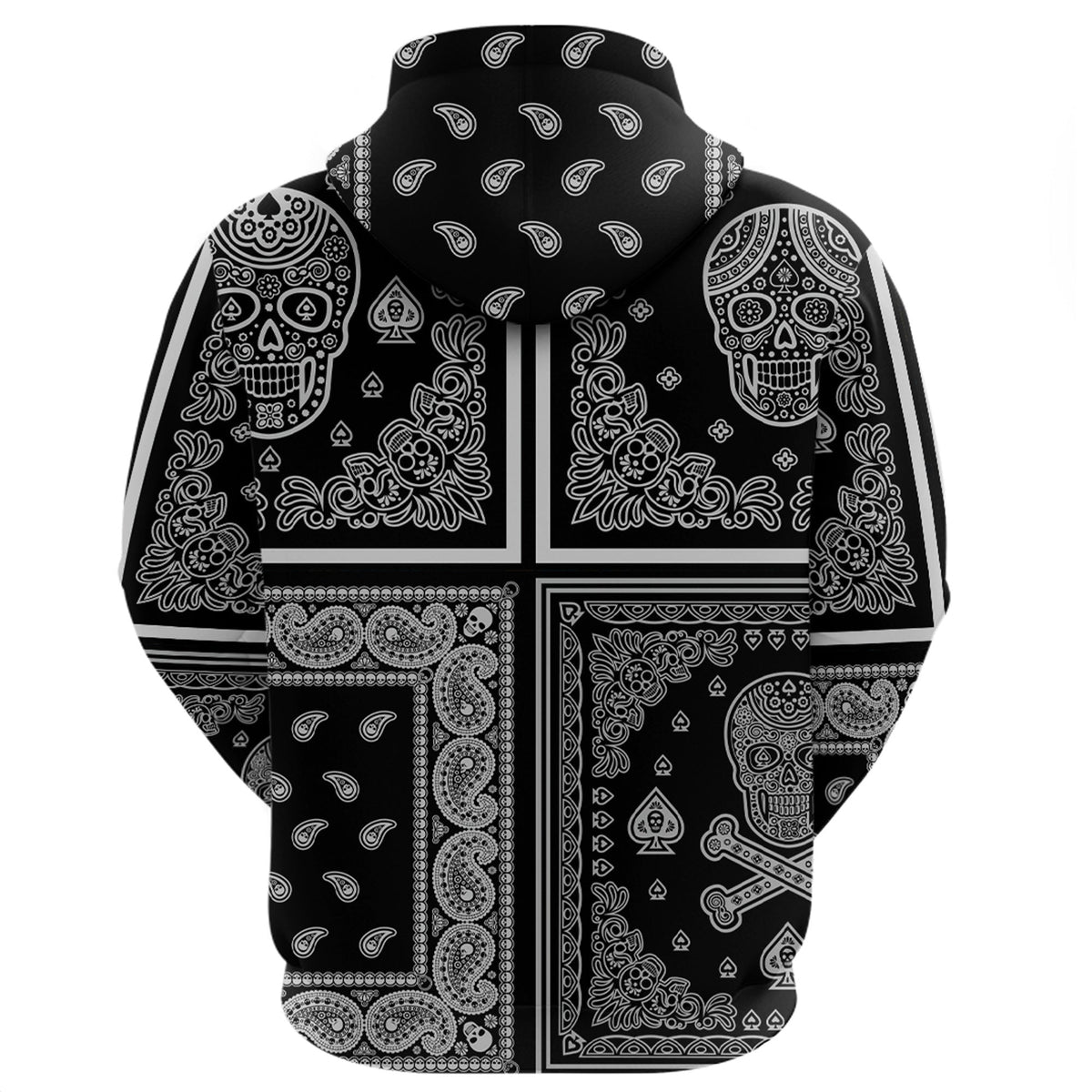 Paisley Bandana Hoodie Pattern Seamless Ver.214 RLT13 - Wonder Print Shop