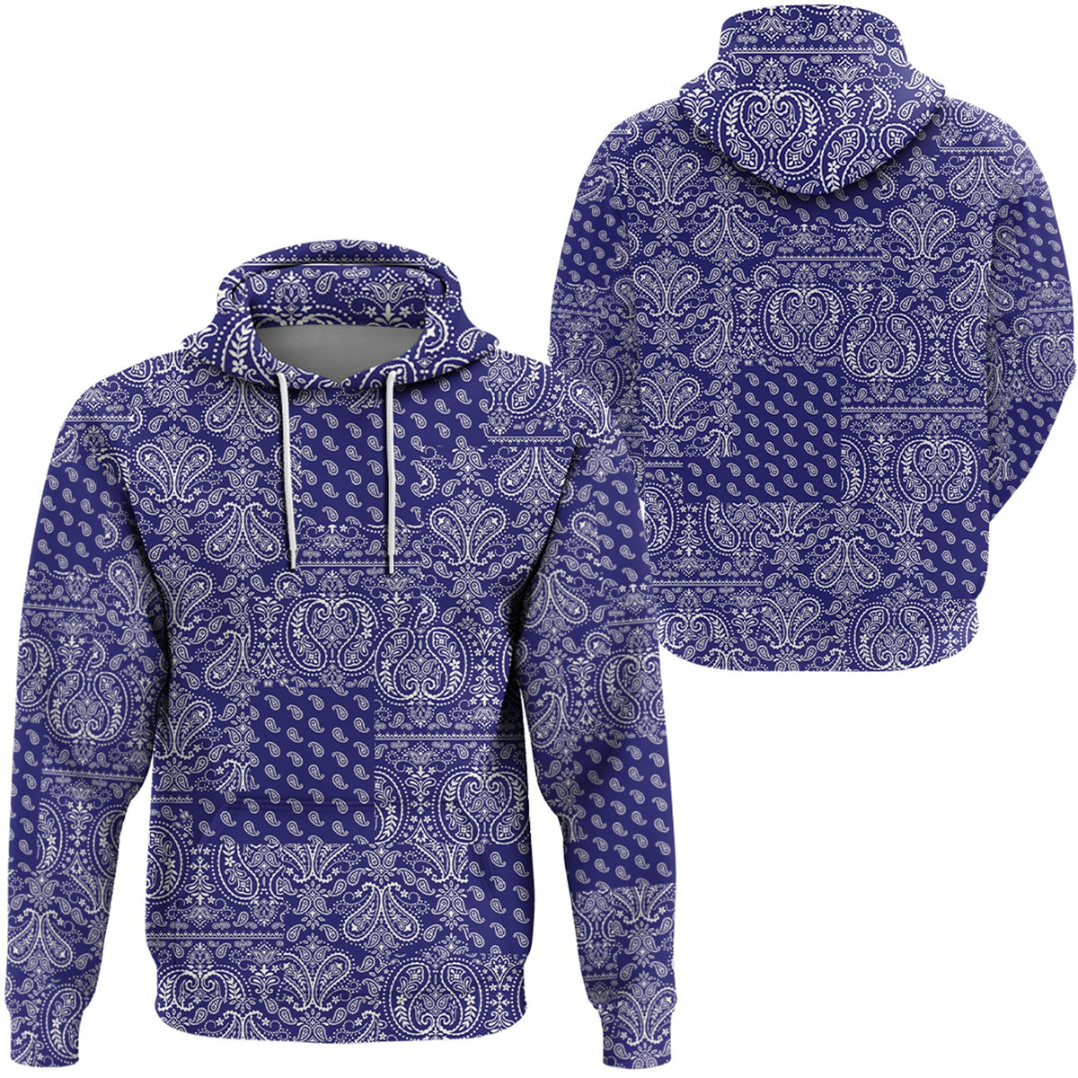 Paisley Bandana Hoodie Pattern Seamless Ver.207 RLT13 - Wonder Print Shop