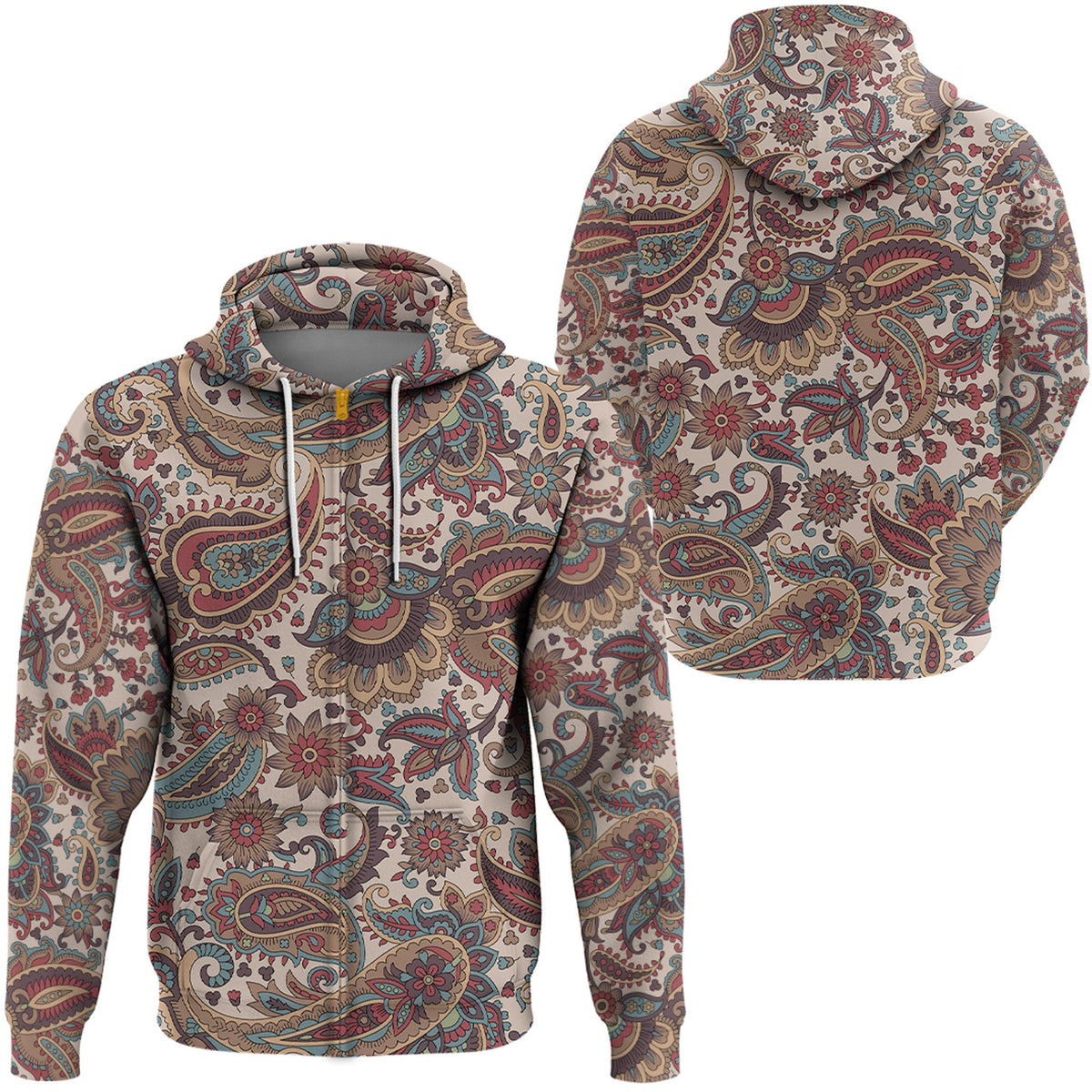 Paisley Bandana Hoodie Pattern Seamless Ver.202 RLT13 - Wonder Print Shop