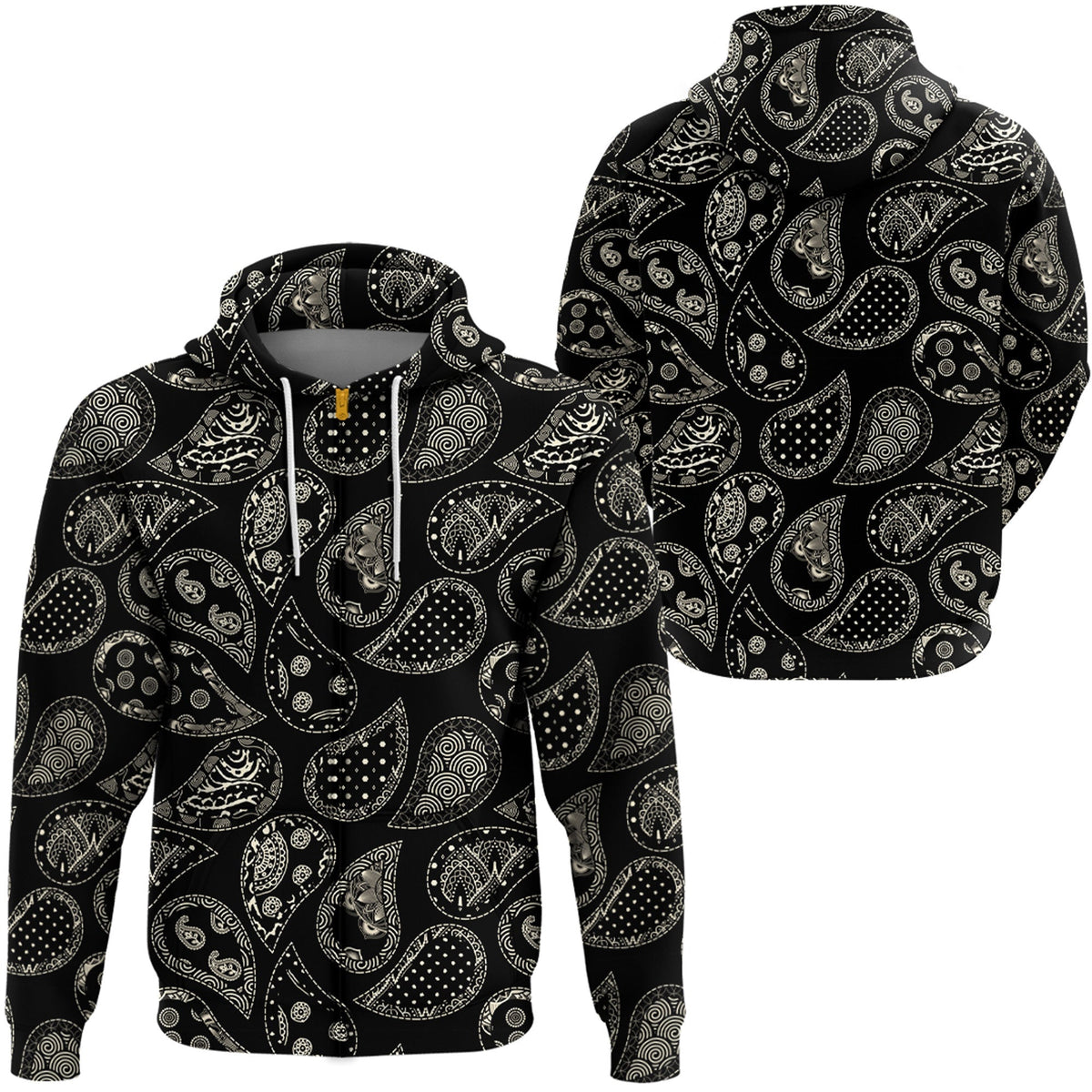 Paisley Bandana Hoodie Pattern Seamless Ver.216 RLT13 - Wonder Print Shop