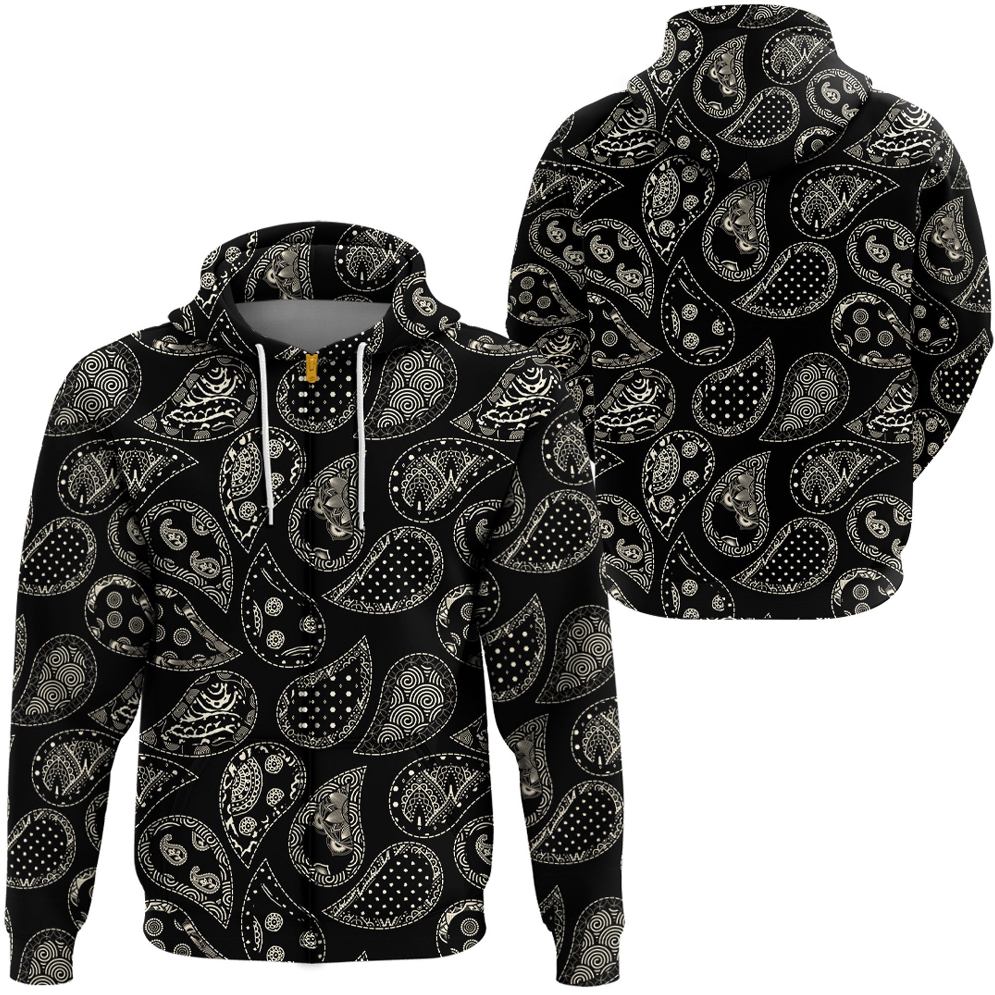 Paisley Bandana Hoodie Pattern Seamless Ver.216 RLT13 - Wonder Print Shop