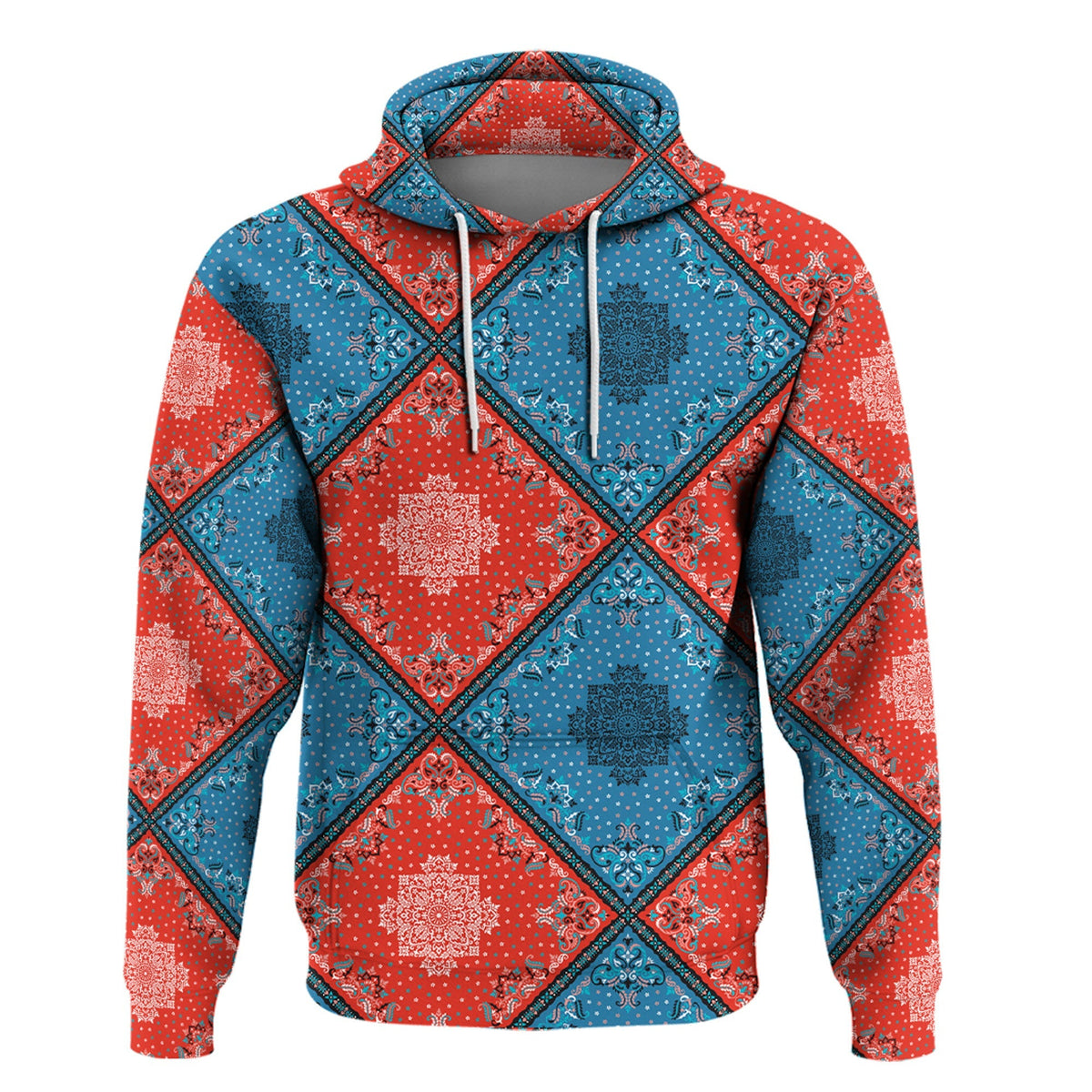 Paisley Bandana Hoodie Pattern Seamless Ver.210 RLT13 - Wonder Print Shop