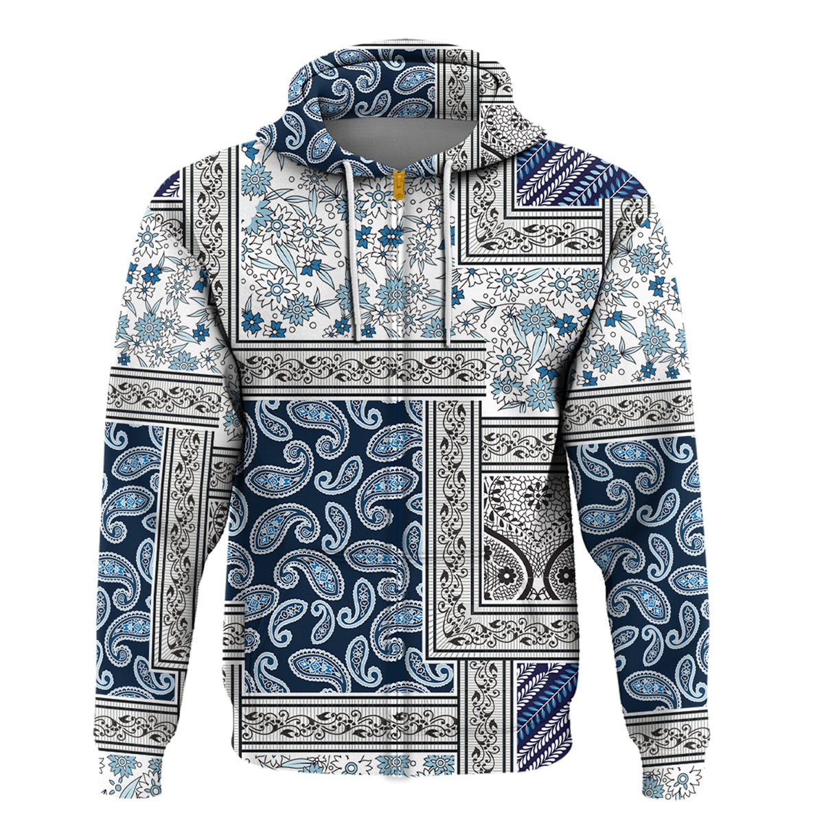 Paisley Bandana Hoodie Pattern Seamless Ver.213 RLT13 - Wonder Print Shop