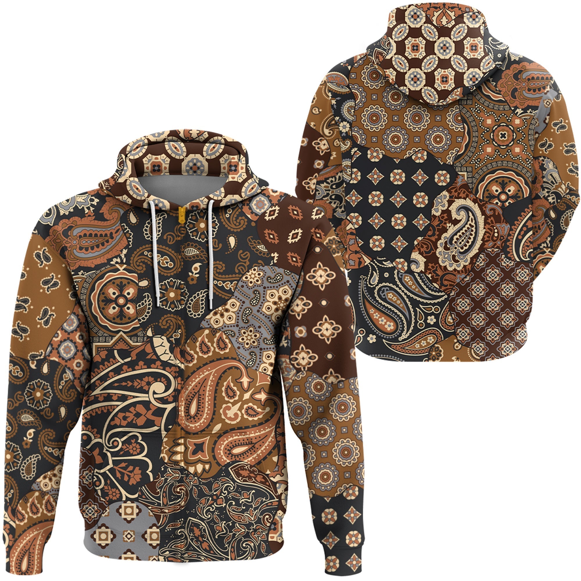 Paisley Bandana Hoodie Pattern Seamless Ver.204 RLT13 - Wonder Print Shop