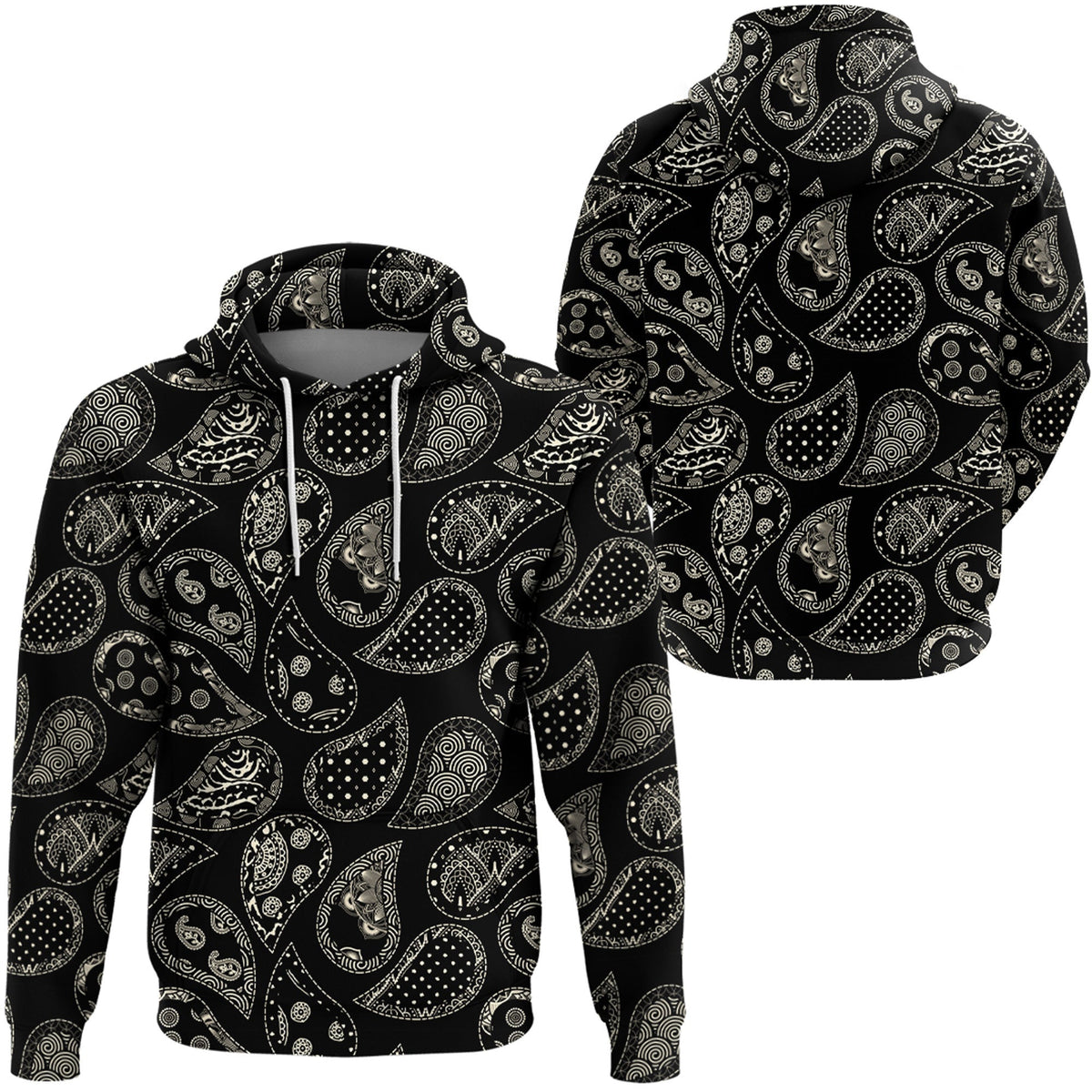 Paisley Bandana Hoodie Pattern Seamless Ver.216 RLT13 - Wonder Print Shop