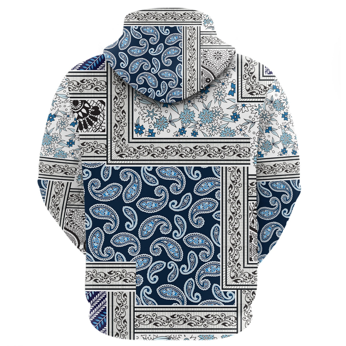 Paisley Bandana Hoodie Pattern Seamless Ver.213 RLT13 - Wonder Print Shop