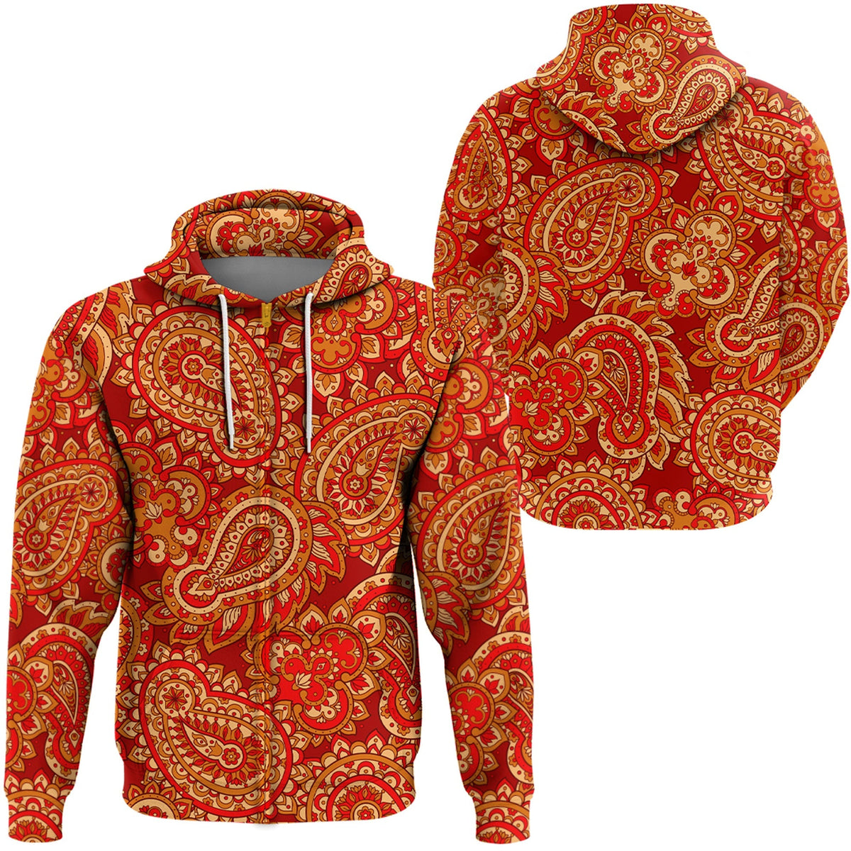 Paisley Bandana Hoodie Pattern Seamless Ver.193 RLT13 - Wonder Print Shop