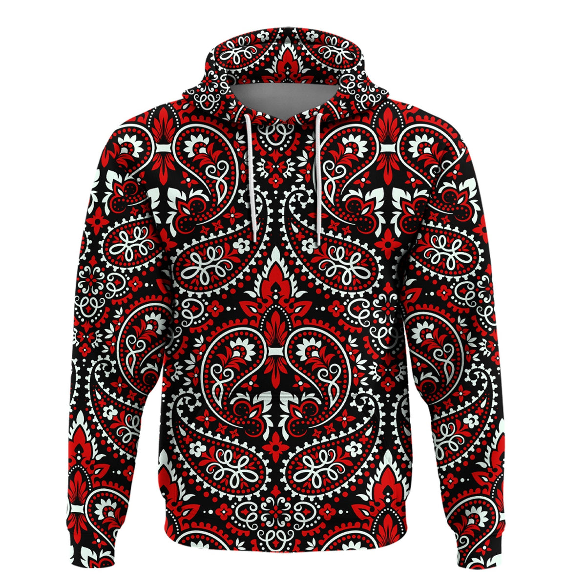 Paisley Bandana Hoodie Pattern Seamless Ver.192 RLT13 - Wonder Print Shop