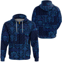 Paisley Bandana Pattern Seamless Blue Hoodie Ver.03 RLT13 - Wonder Print Shop