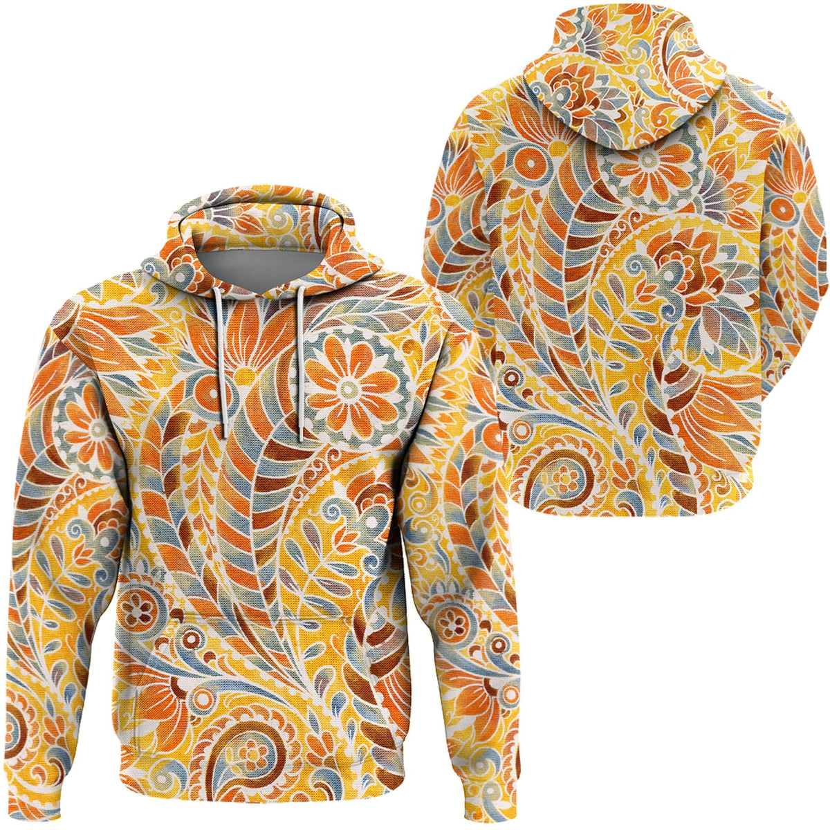 Paisley Bandana Hoodie Pattern Seamless Ver.211 RLT13 - Wonder Print Shop