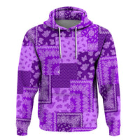 Paisley Bandana Hoodie Pattern Seamless Purple Ver.02 RLT13 - Wonder Print Shop