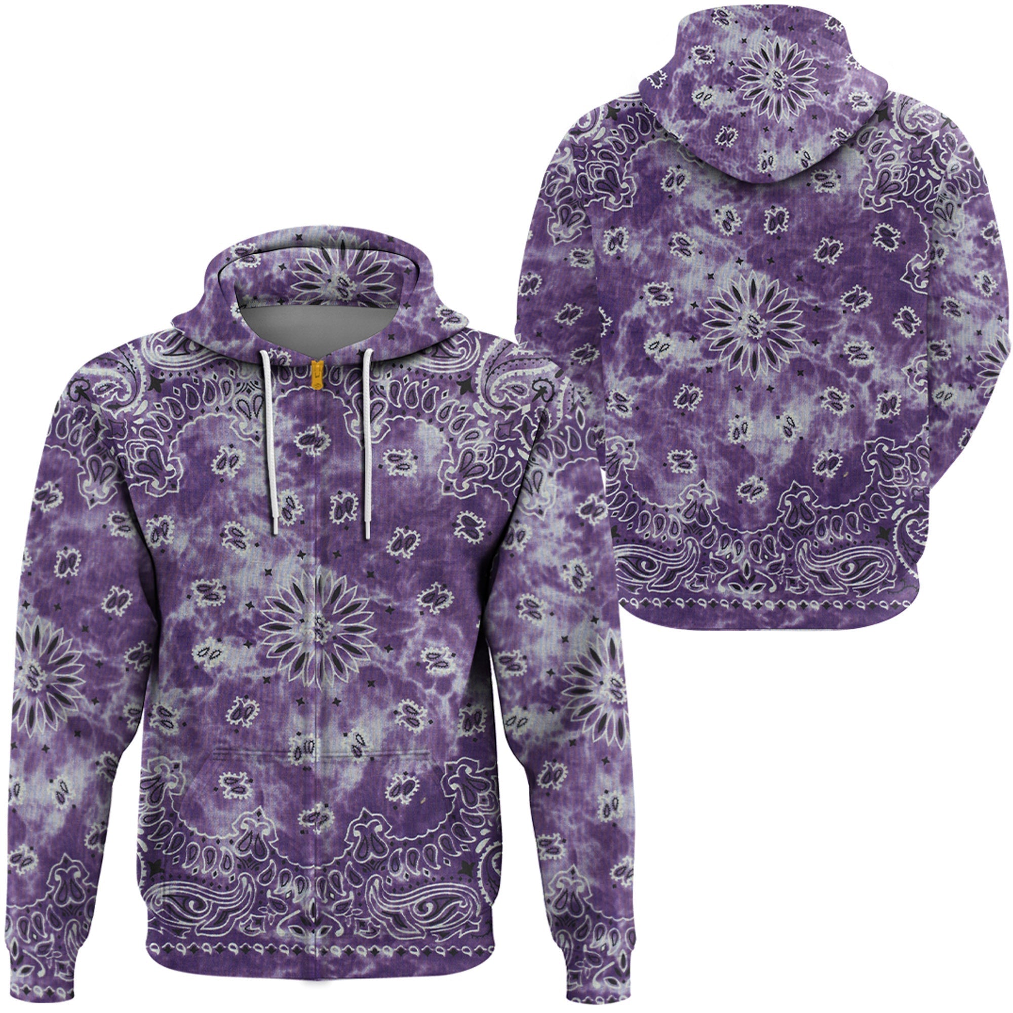 Paisley Bandana Hoodie Pattern Seamless Ver.201 RLT13 - Wonder Print Shop