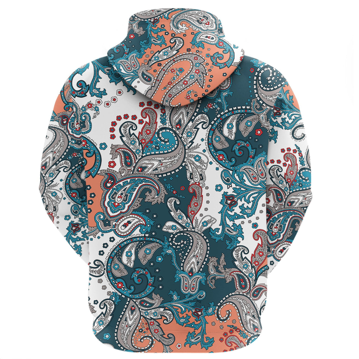 Paisley Bandana Hoodie Pattern Seamless Ver.215 RLT13 - Wonder Print Shop