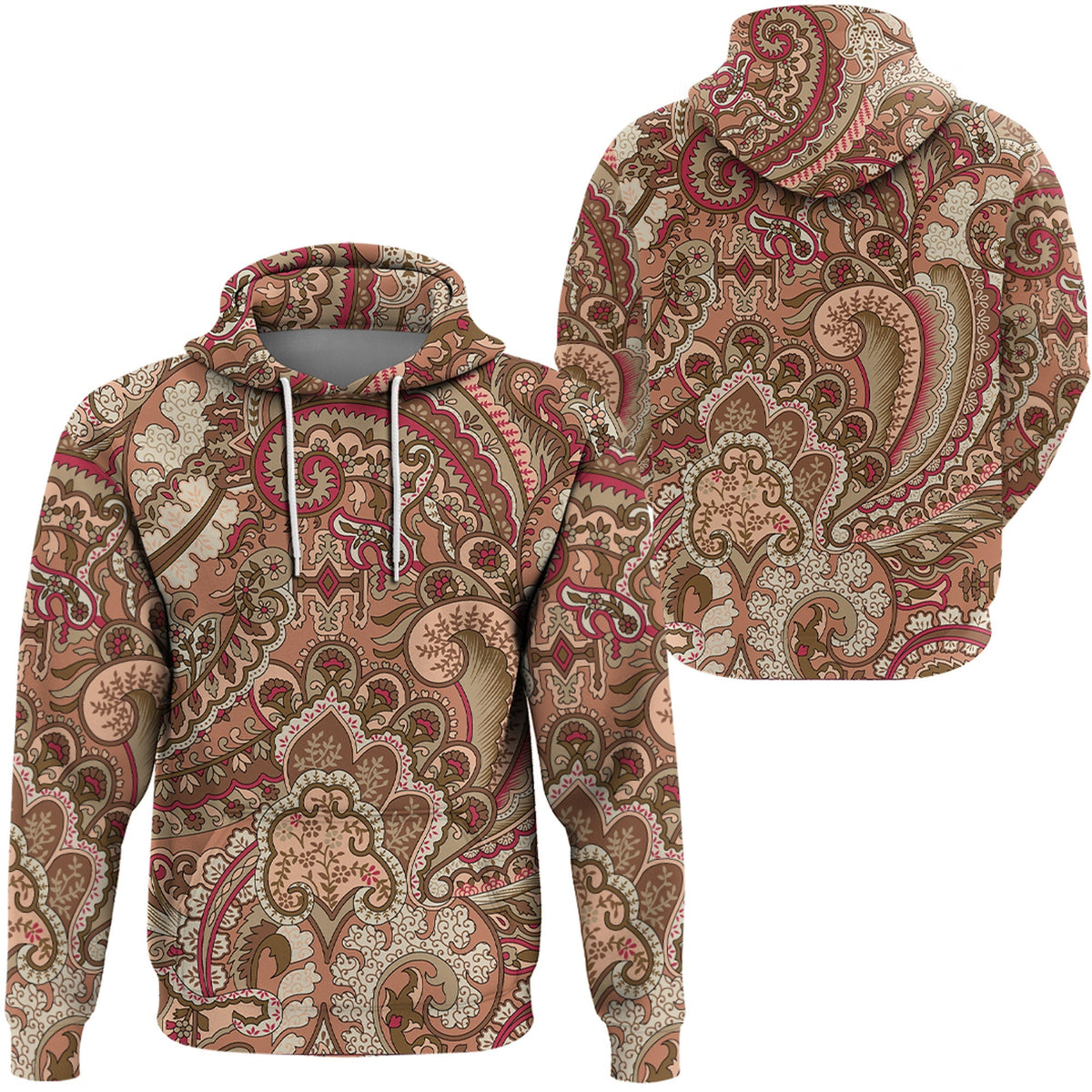 Paisley Bandana Hoodie Pattern Seamless Ver.209 RLT13 - Wonder Print Shop