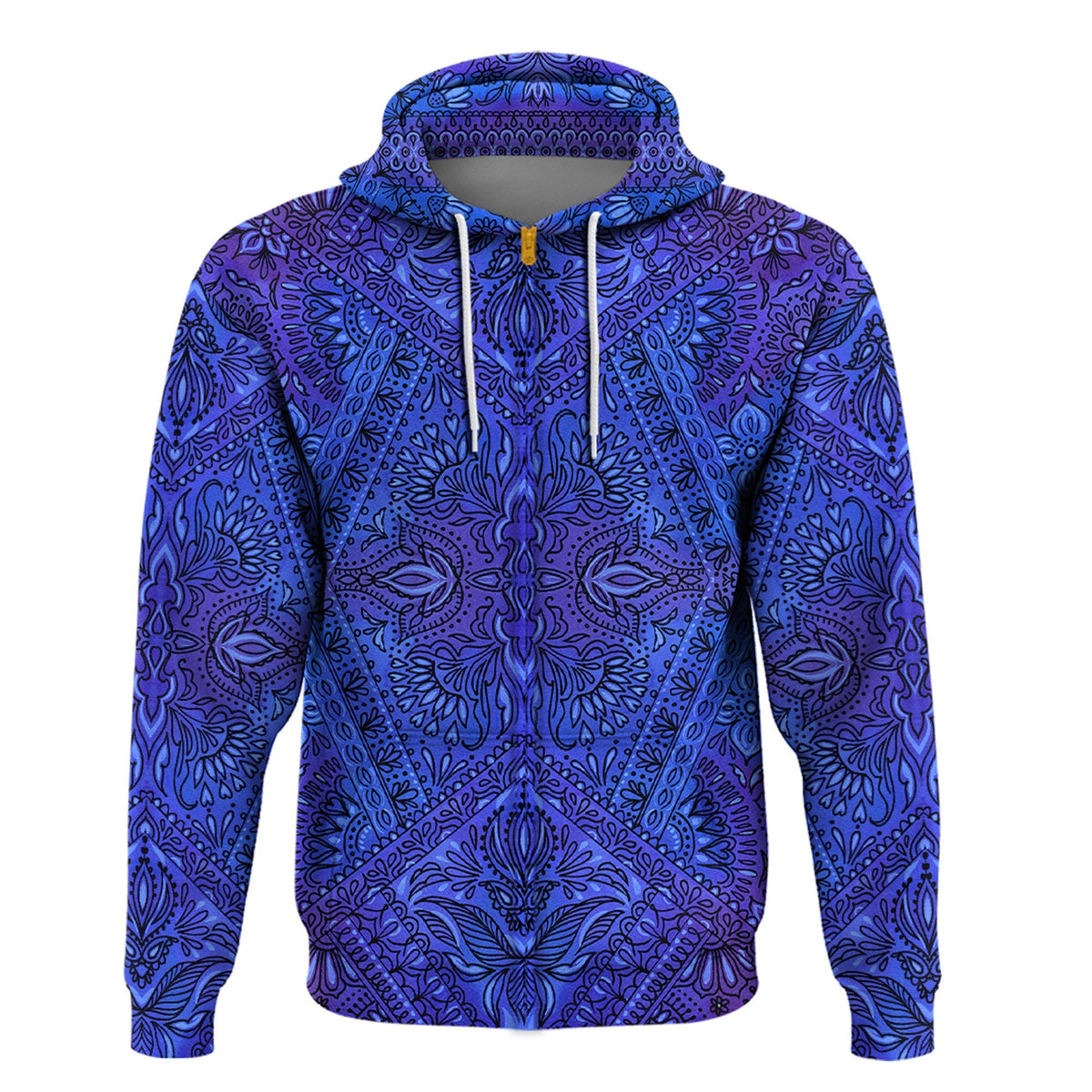 Paisley Bandana Hoodie Pattern Seamless Ver.190 RLT13 - Wonder Print Shop