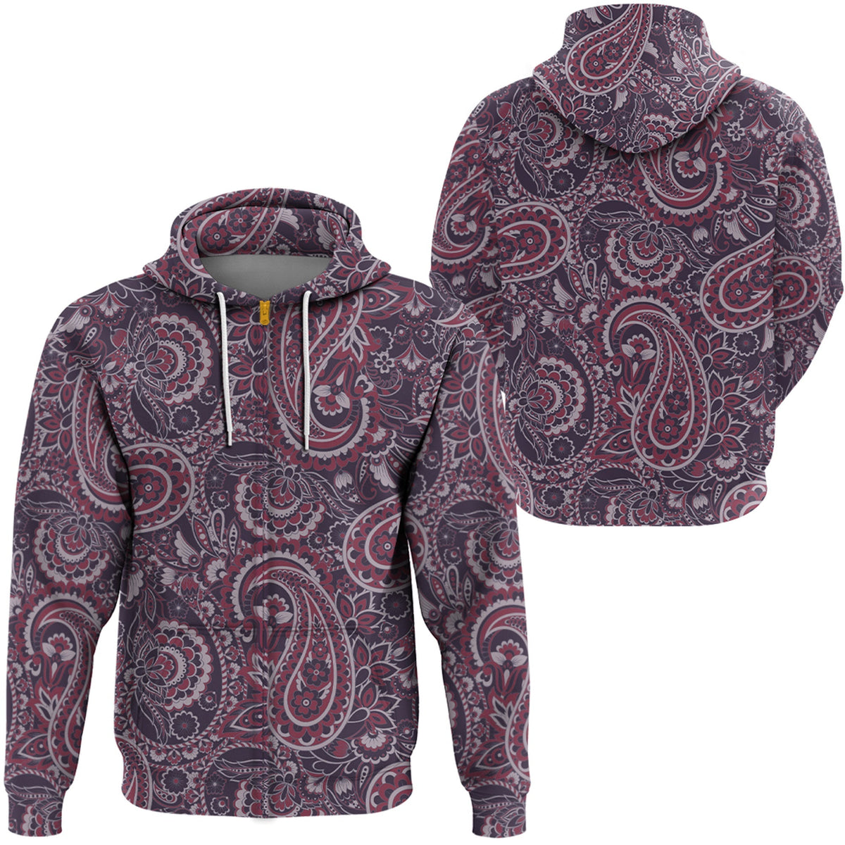 Paisley Bandana Hoodie Pattern Seamless Ver.203 RLT13 - Wonder Print Shop