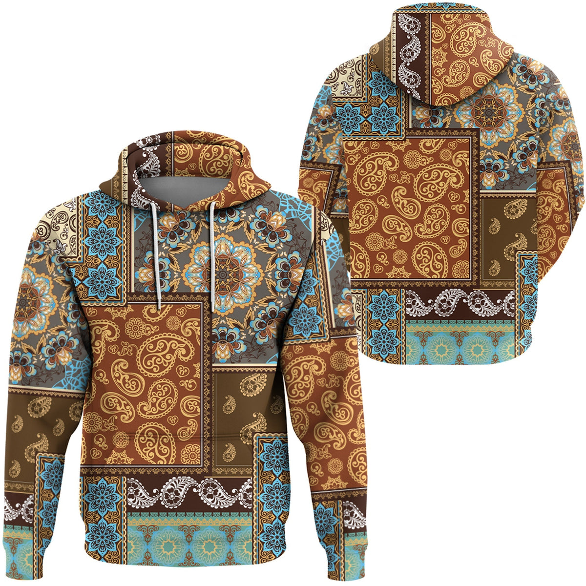 Paisley Bandana Hoodie Pattern Seamless Ver.187 RLT13 - Wonder Print Shop