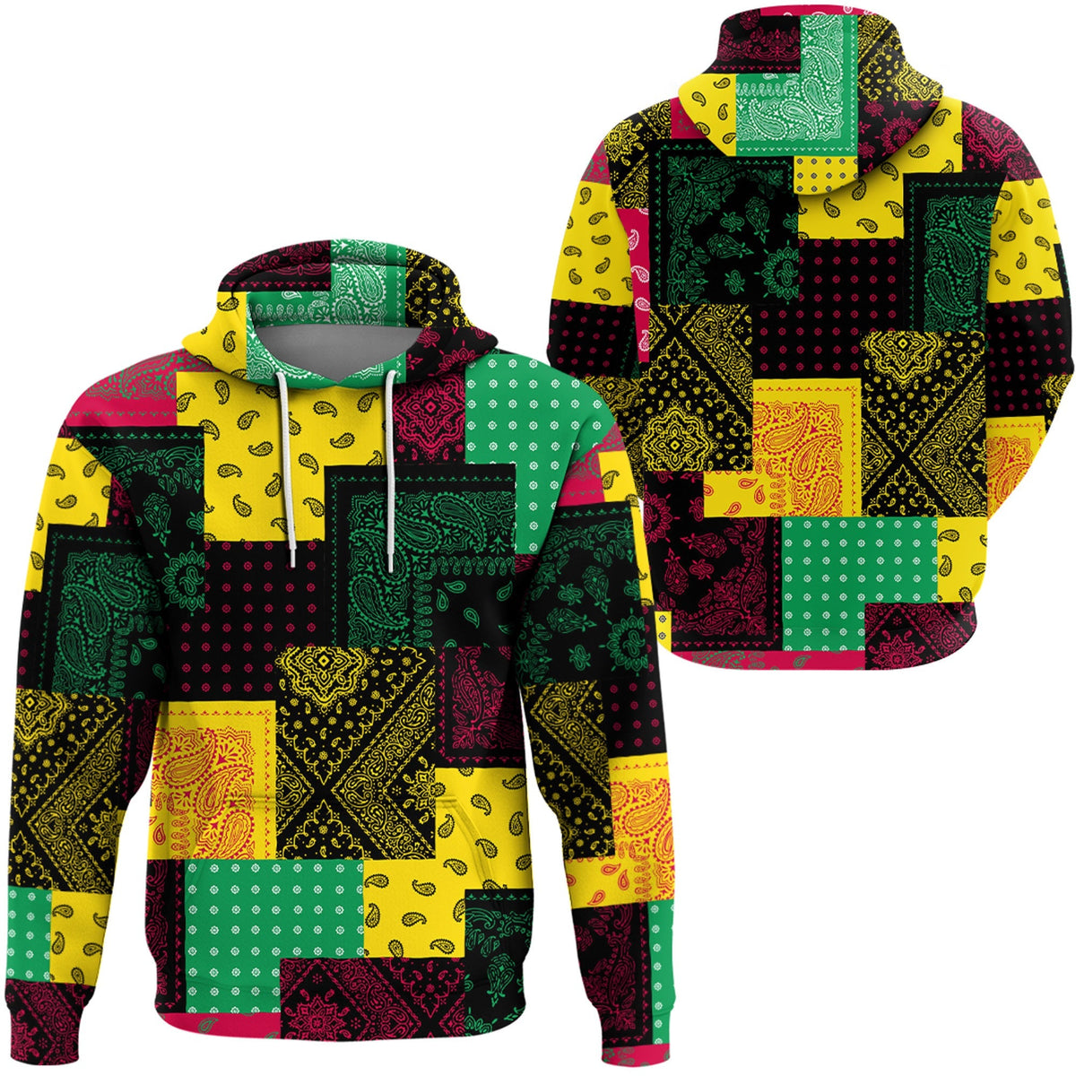 Paisley Bandana Hoodie Pattern Seamless Ver.194 RLT13 - Wonder Print Shop