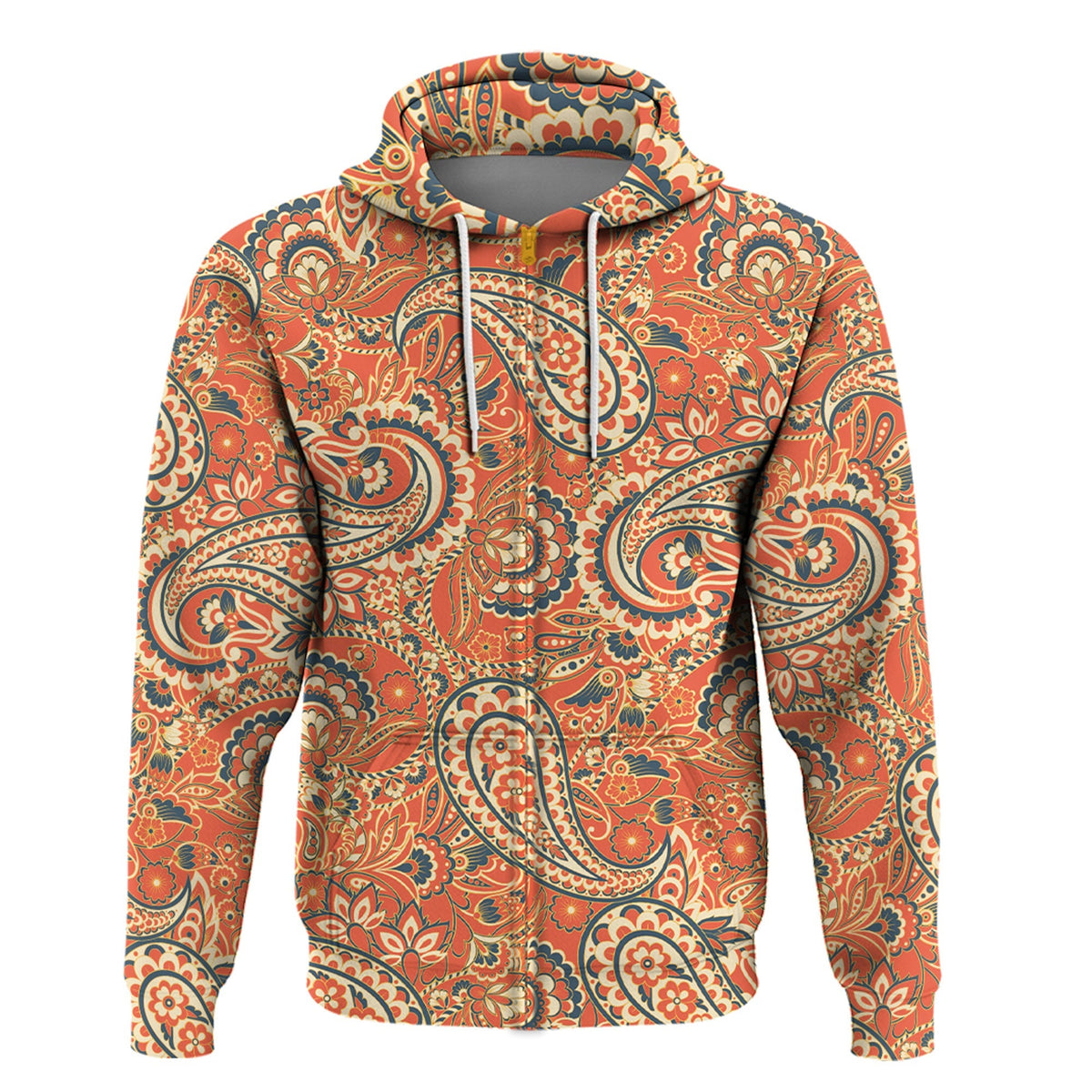 Paisley Bandana Hoodie Pattern Seamless Ver.206 RLT13 - Wonder Print Shop