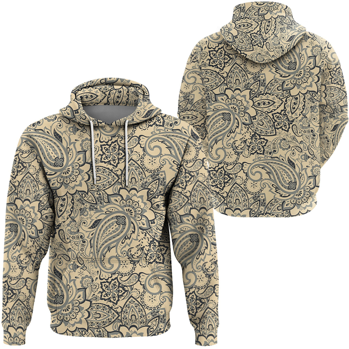 Paisley Bandana Hoodie Pattern Seamless Ver.189 RLT13 - Wonder Print Shop