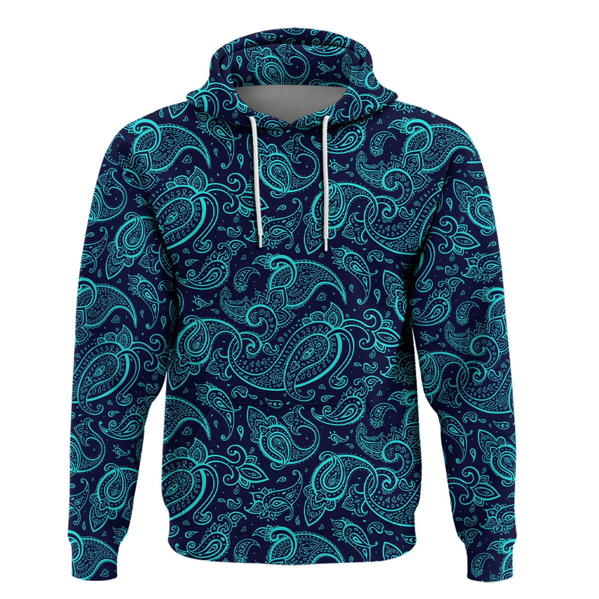 Paisley Bandana Hoodie Pattern Seamless Ver.176 RLT13 - Wonder Print Shop