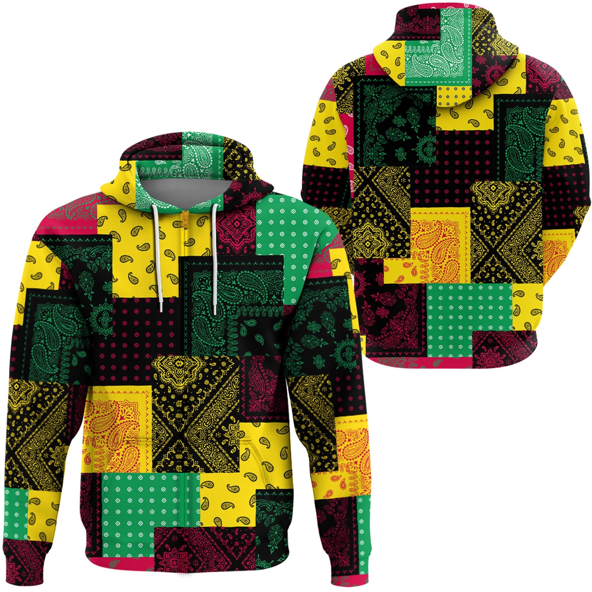 Paisley Bandana Hoodie Pattern Seamless Ver.194 RLT13 - Wonder Print Shop