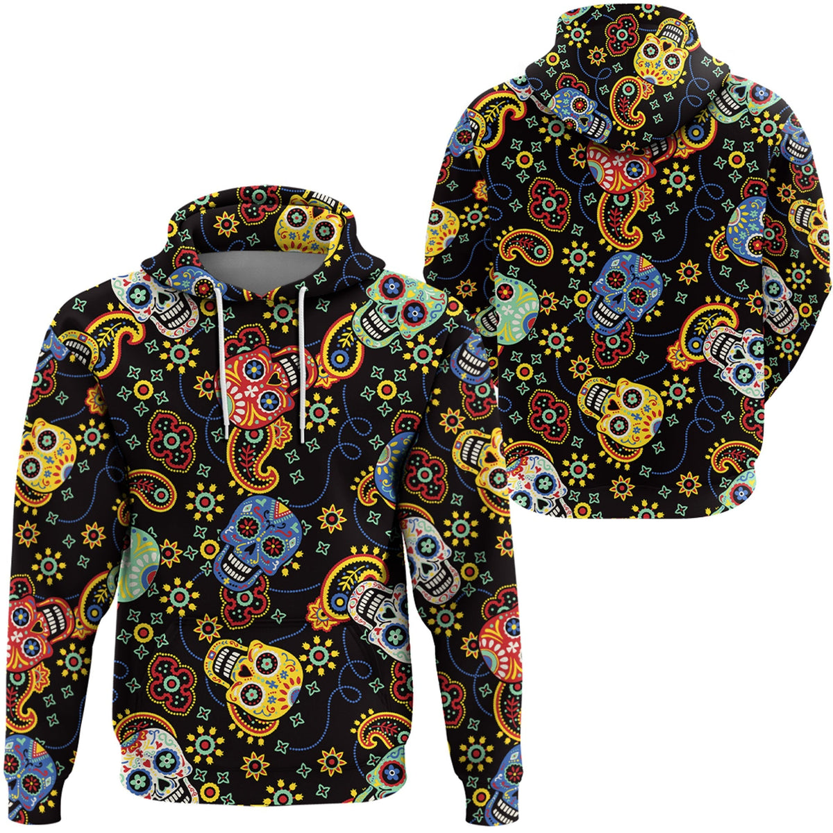 Paisley Bandana Hoodie Pattern Seamless Ver.180 RLT13 - Wonder Print Shop