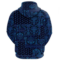 Paisley Bandana Pattern Seamless Blue Hoodie Ver.03 RLT13 - Wonder Print Shop