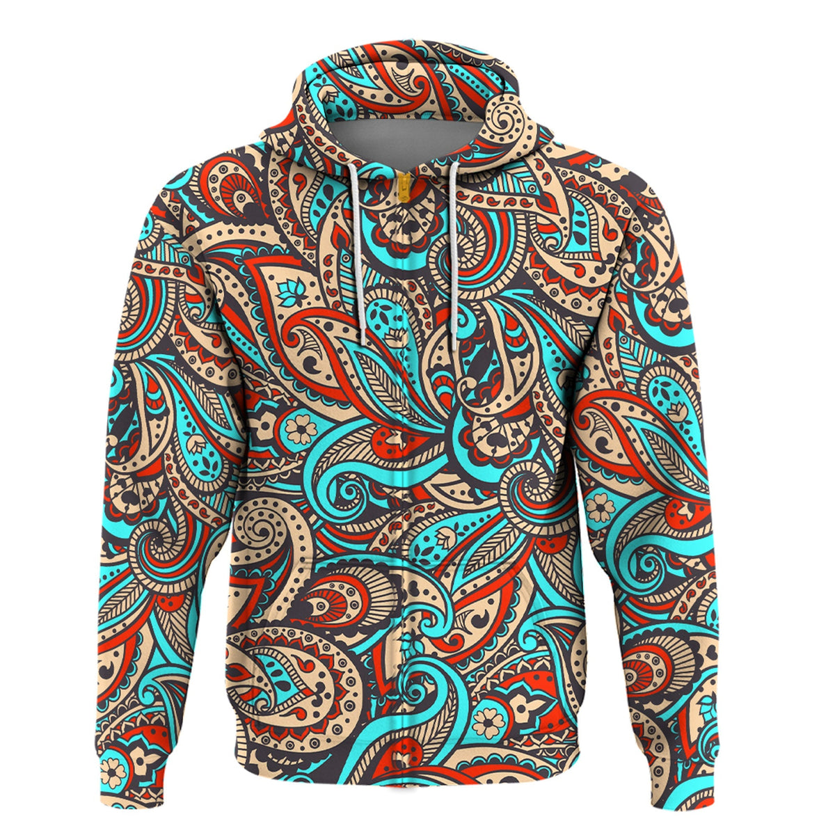 Paisley Bandana Hoodie Pattern Seamless Ver.172 RLT13 - Wonder Print Shop