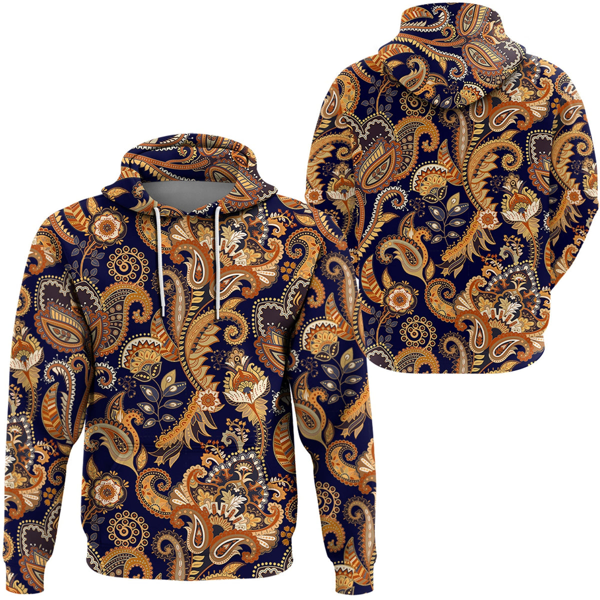 Paisley Bandana Hoodie Pattern Seamless Ver.161 RLT13 - Wonder Print Shop