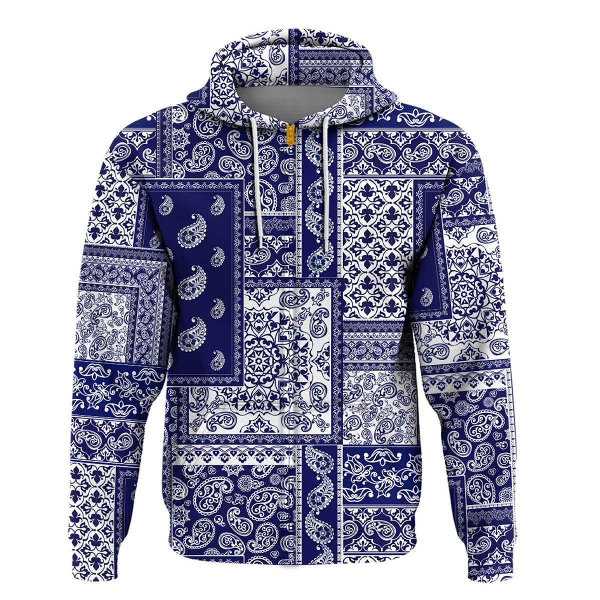 Paisley Bandana Hoodie Pattern Seamless Ver.195 RLT13 - Wonder Print Shop