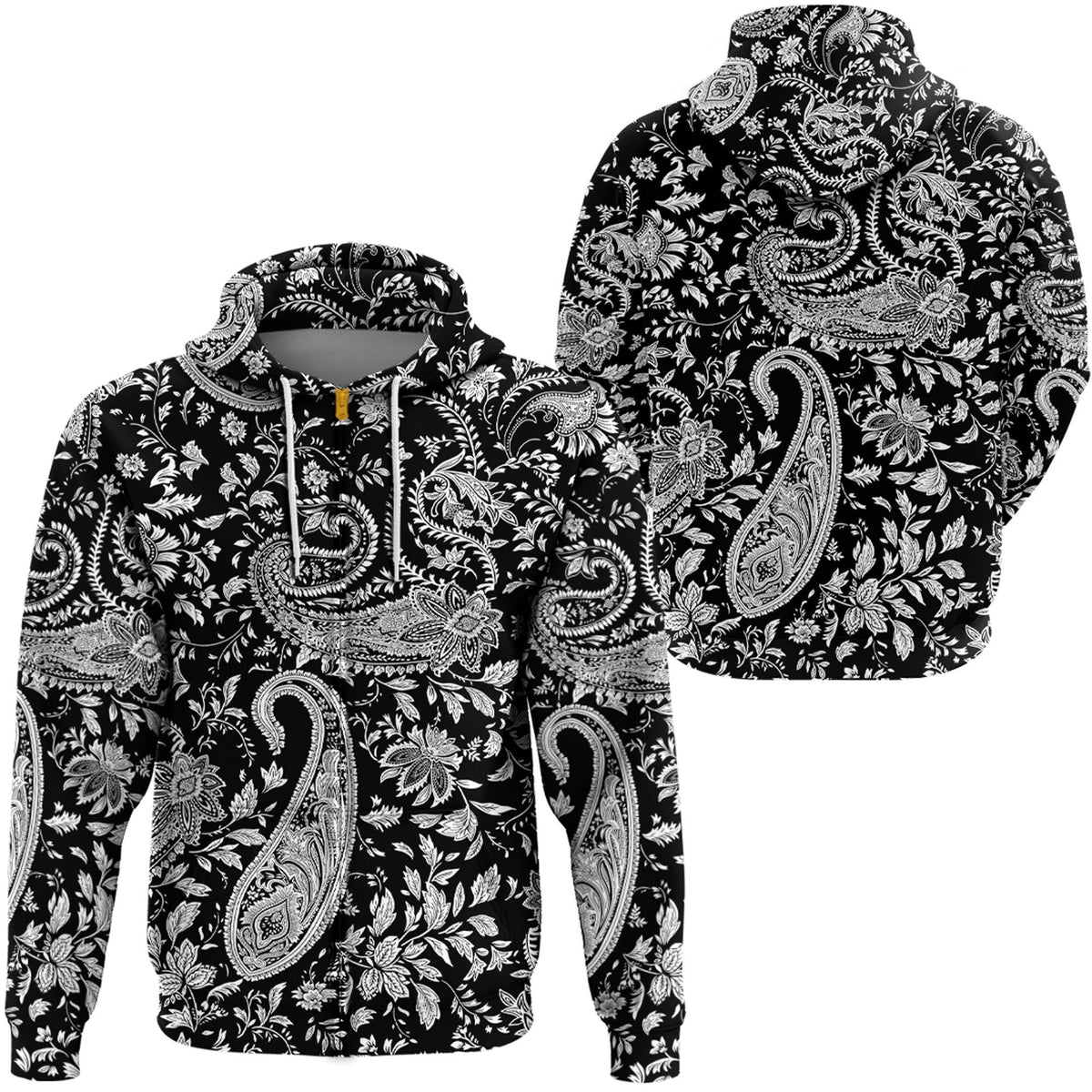Paisley Bandana Hoodie Pattern Seamless Ver.191 RLT13 - Wonder Print Shop