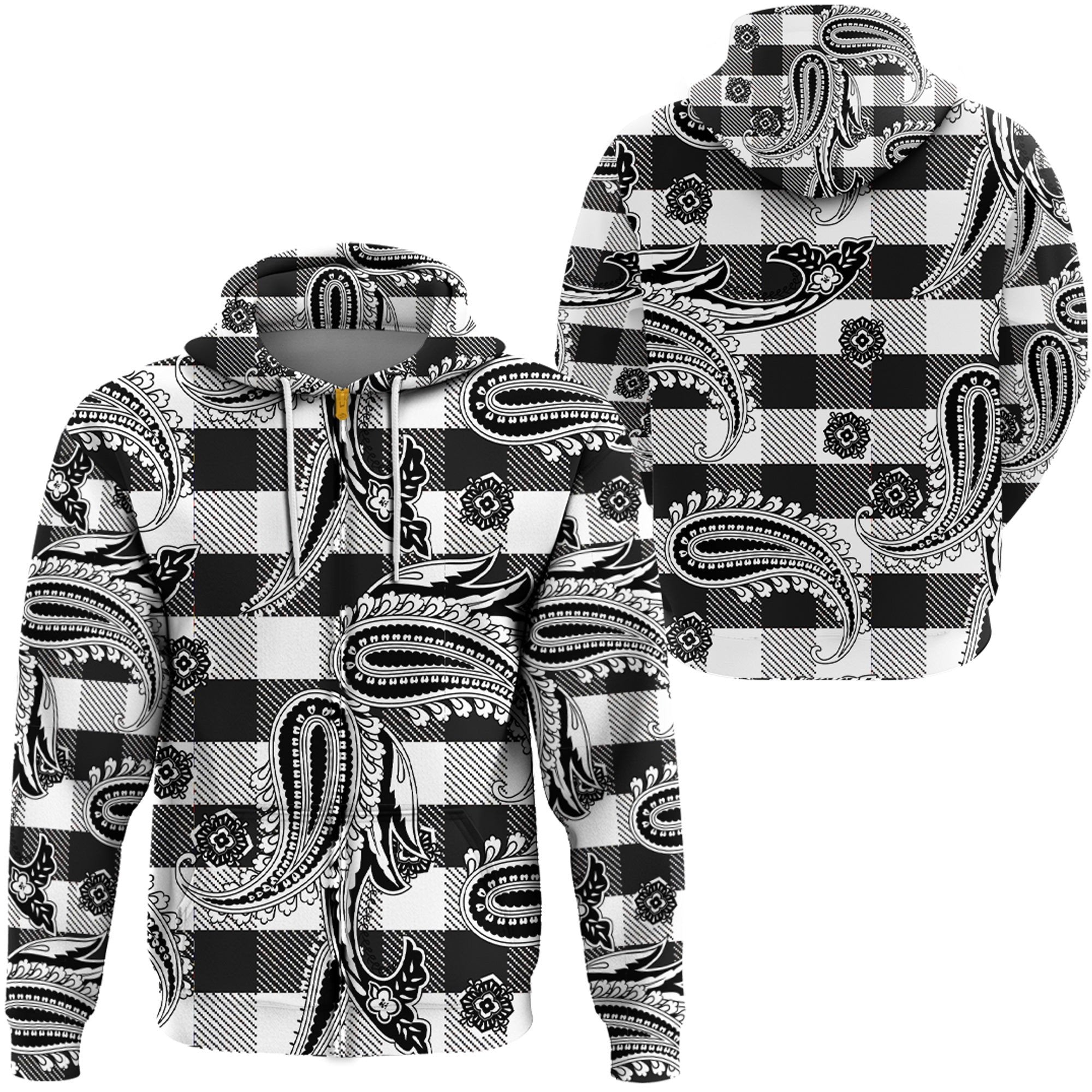 Paisley Bandana Hoodie Pattern Seamless Ver.171 RLT13 - Wonder Print Shop