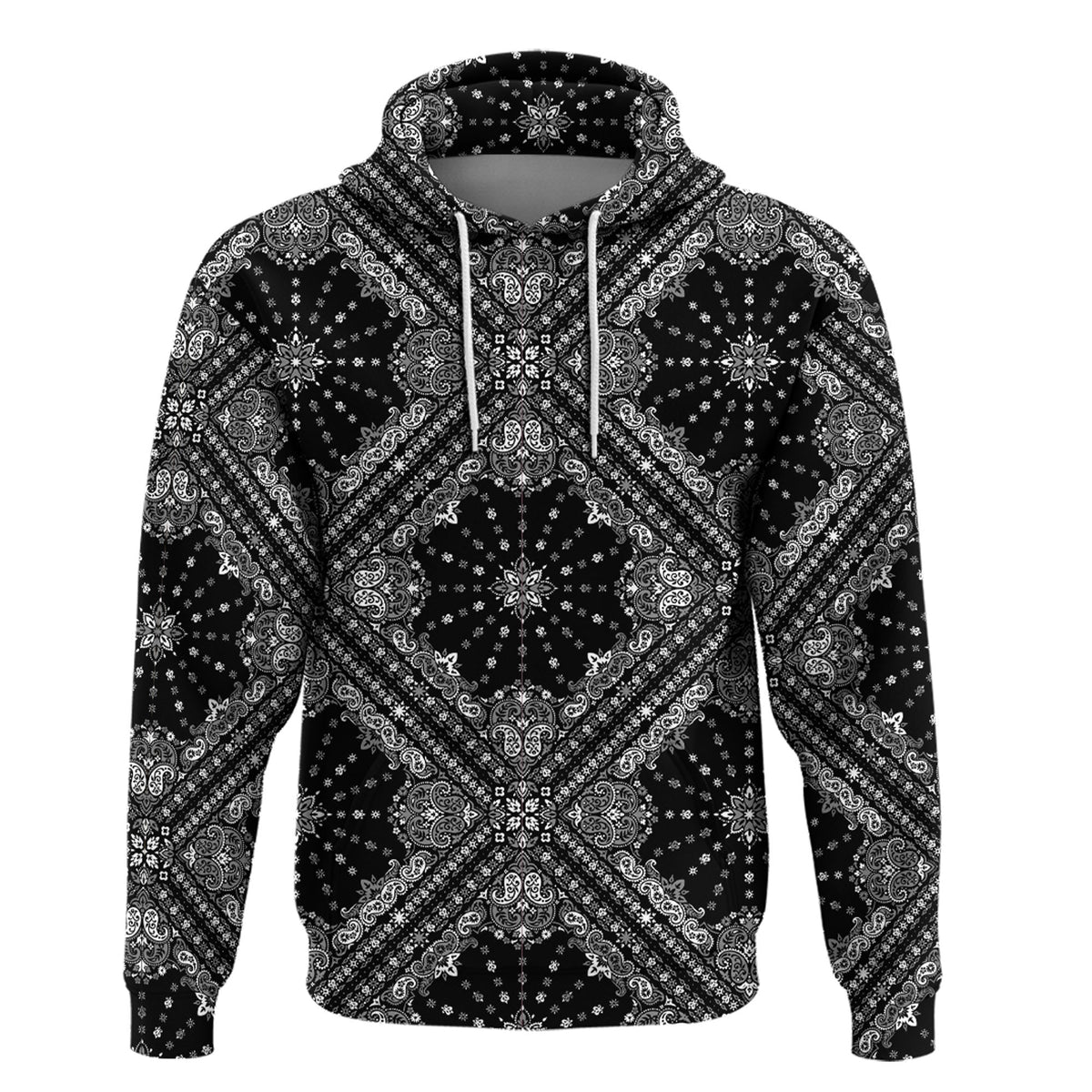 Paisley Bandana Hoodie Pattern Seamless Ver.185 RLT13 - Wonder Print Shop