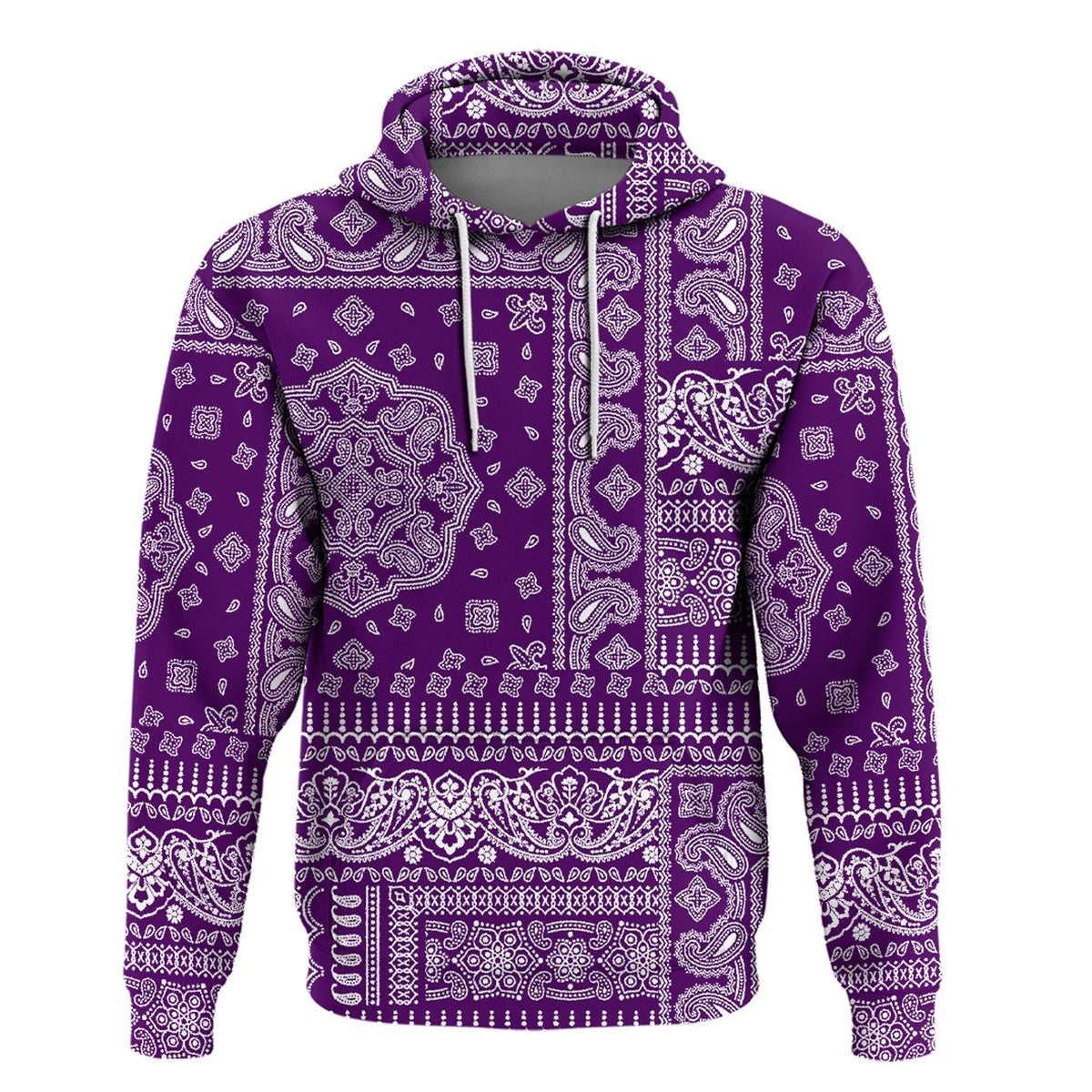 Paisley Bandana Hoodie Pattern Seamless Ver.155 RLT13 - Wonder Print Shop