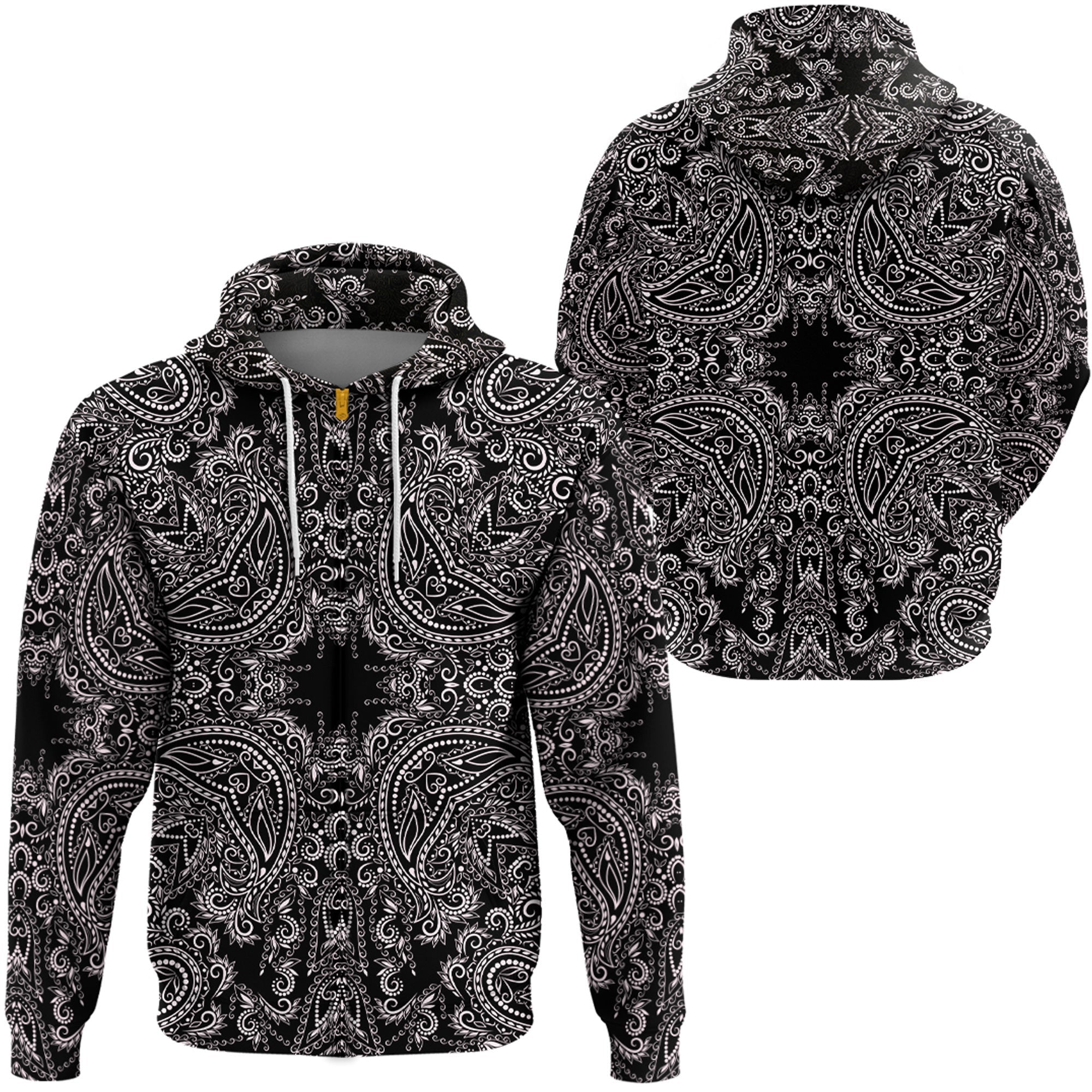 Paisley Bandana Hoodie Pattern Seamless Ver.164 RLT13 - Wonder Print Shop