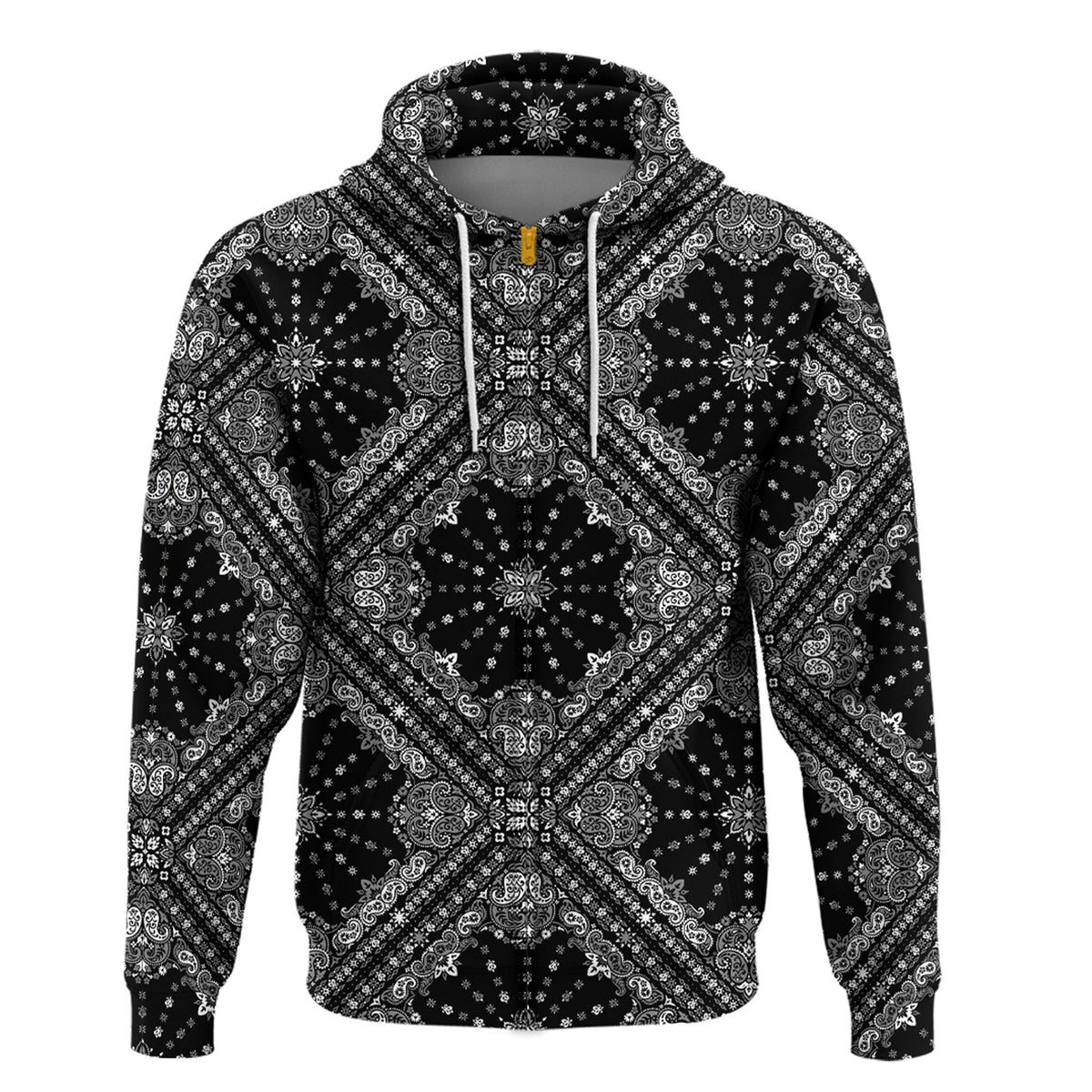 Paisley Bandana Hoodie Pattern Seamless Ver.185 RLT13 - Wonder Print Shop
