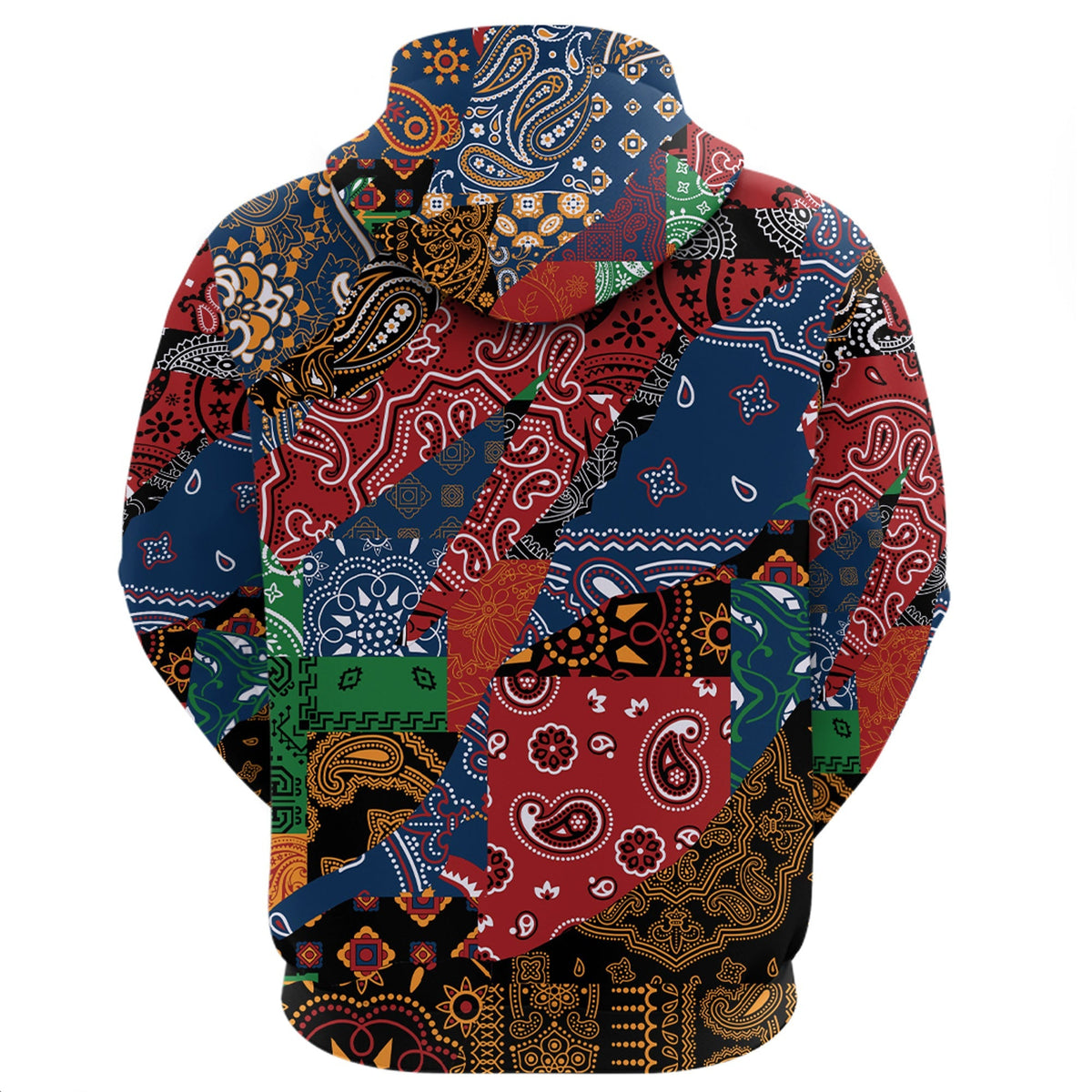 Paisley Bandana Hoodie Pattern Seamless Ver.160 RLT13 - Wonder Print Shop