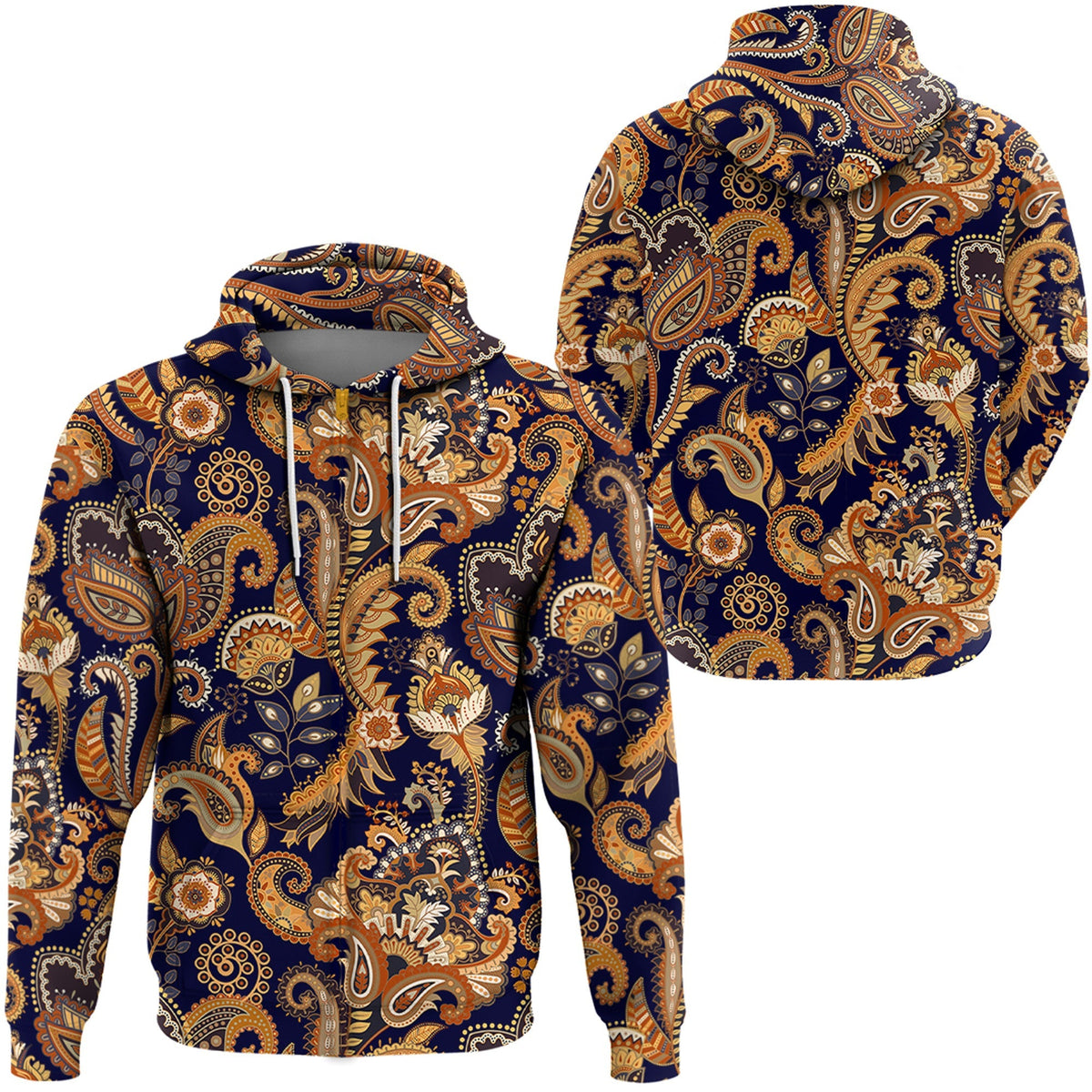 Paisley Bandana Hoodie Pattern Seamless Ver.161 RLT13 - Wonder Print Shop