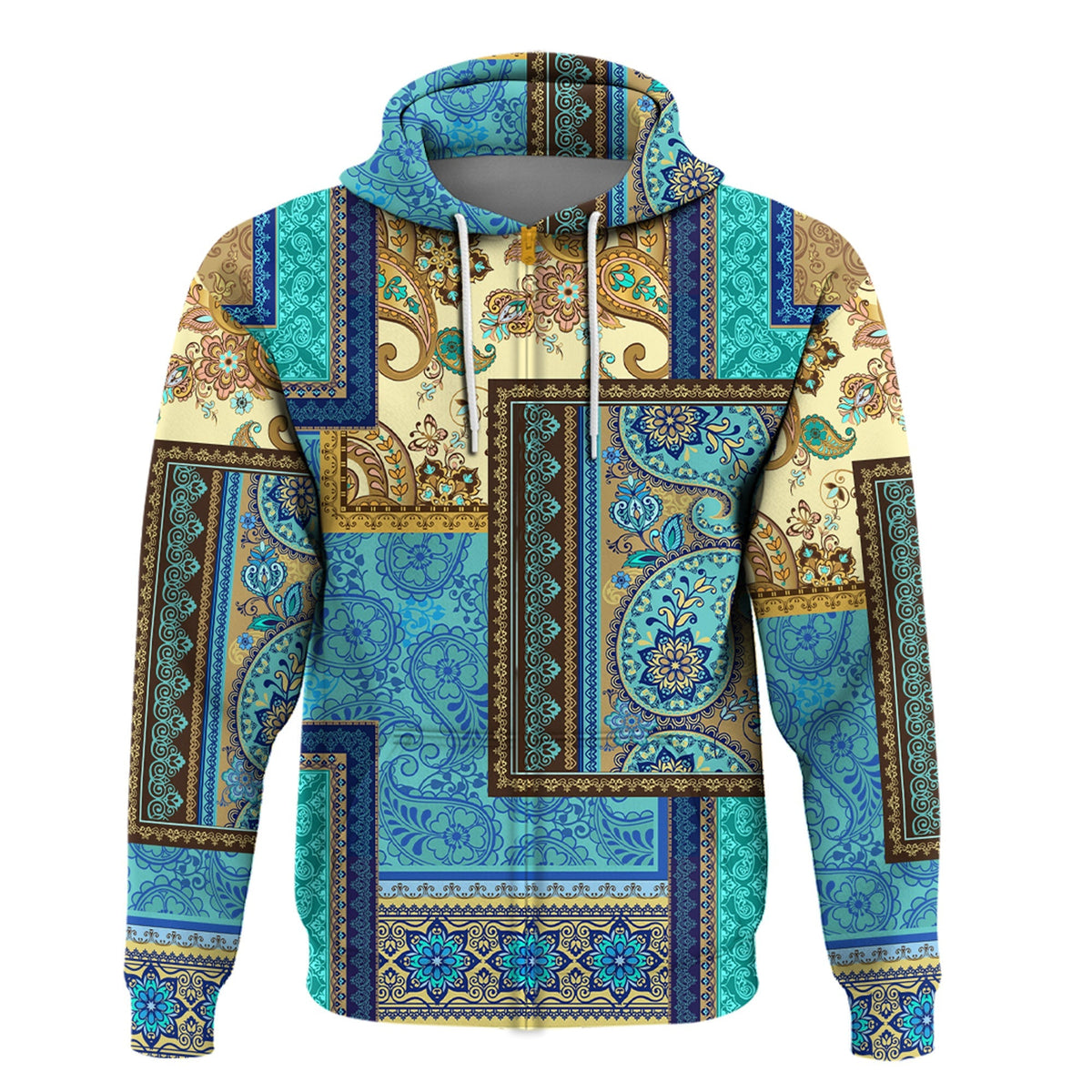 Paisley Bandana Hoodie Pattern Seamless Ver.157 RLT13 - Wonder Print Shop