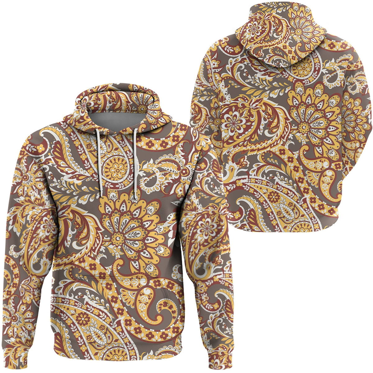 Paisley Bandana Hoodie Pattern Seamless Ver.151 RLT13 - Wonder Print Shop