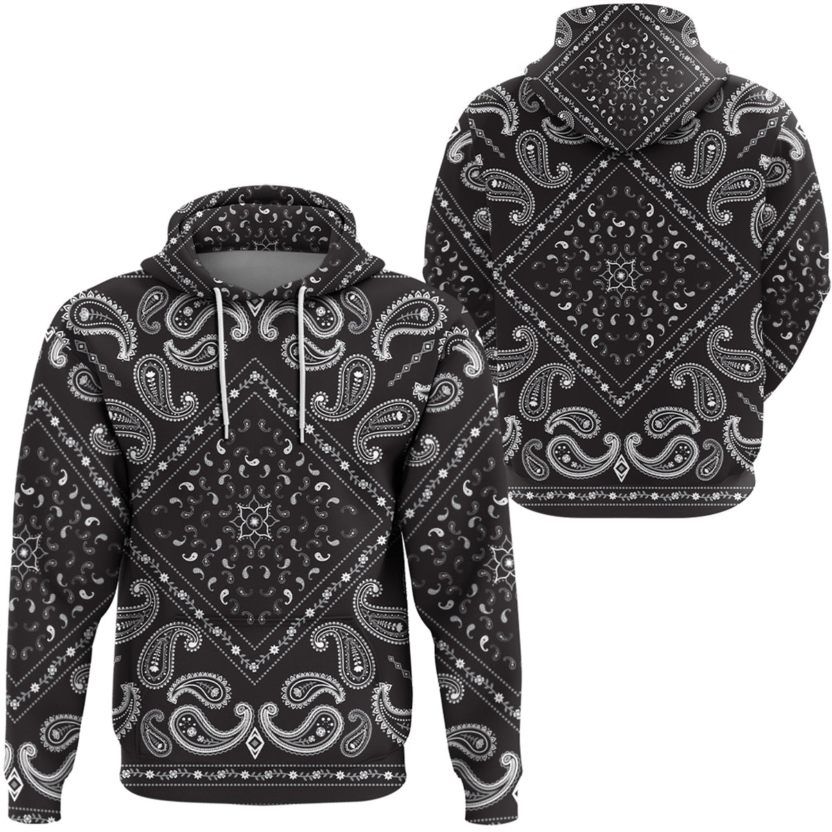 Paisley Bandana Hoodie Pattern Seamless Ver.146 RLT13 - Wonder Print Shop