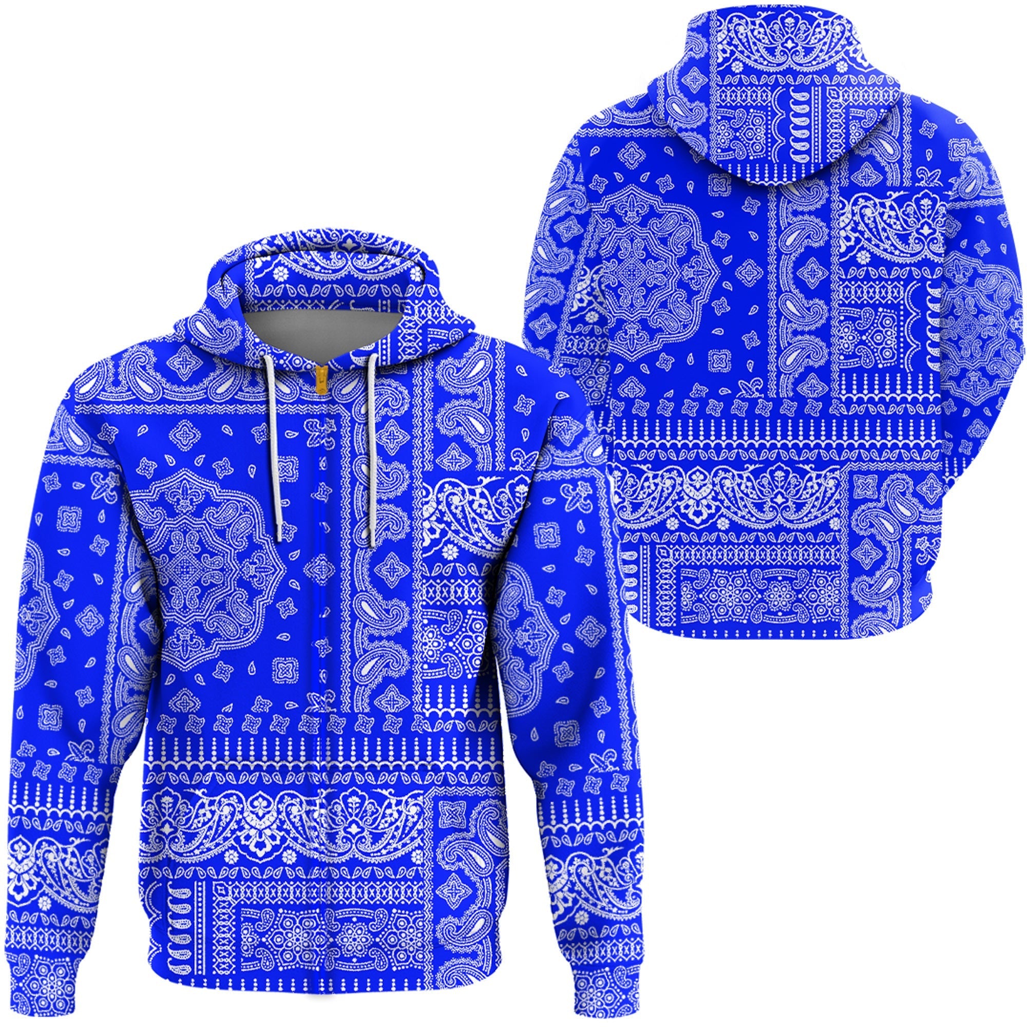 Paisley Bandana Hoodie Pattern Seamless Ver.144 RLT13 - Wonder Print Shop