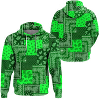 Paisley Bandana Pattern Seamless Green Hoodie Ver.02 RLT13 - Wonder Print Shop