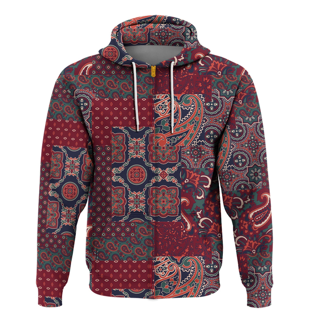 Paisley Bandana Hoodie Pattern Seamless Ver.159 RLT13 - Wonder Print Shop