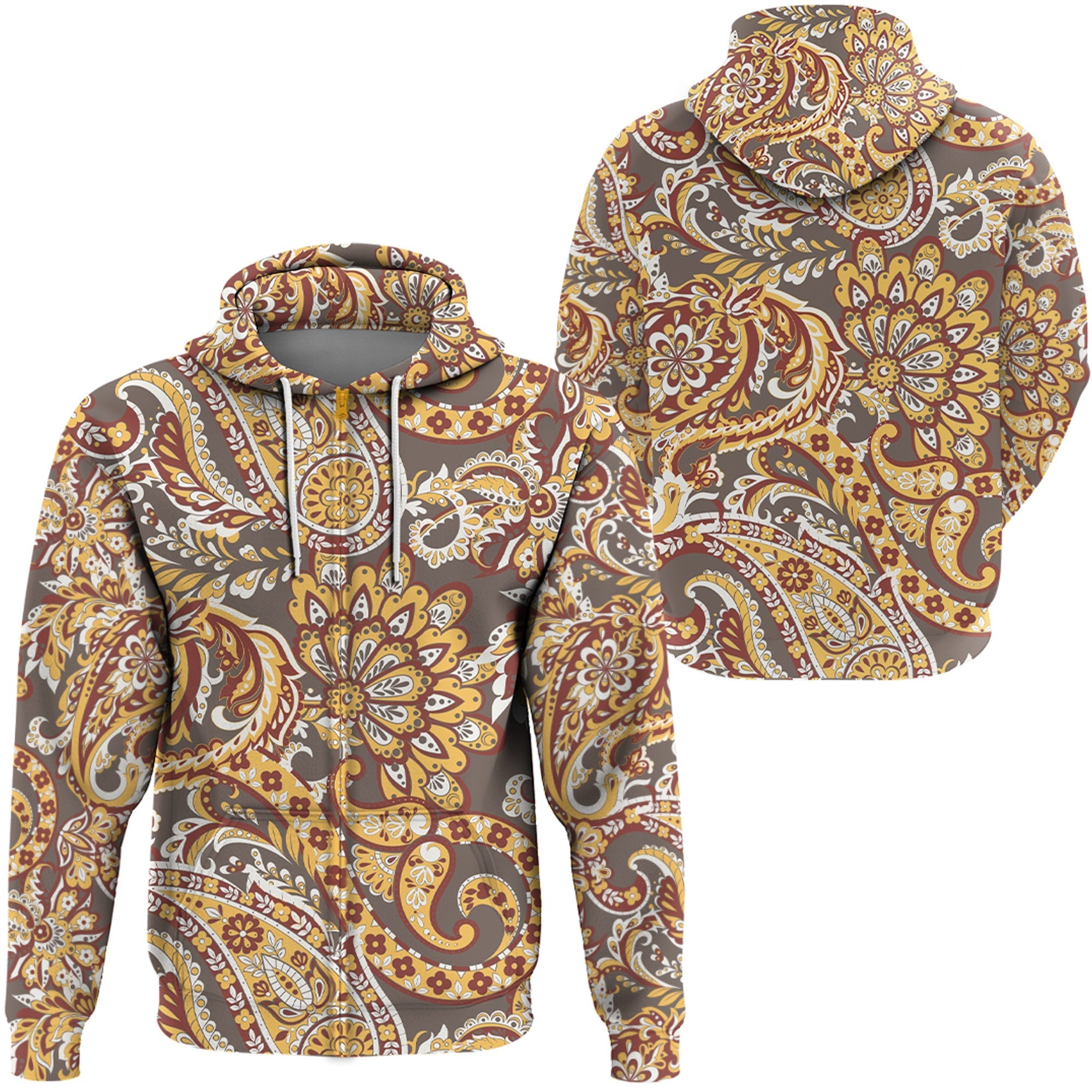 Paisley Bandana Hoodie Pattern Seamless Ver.151 RLT13 - Wonder Print Shop