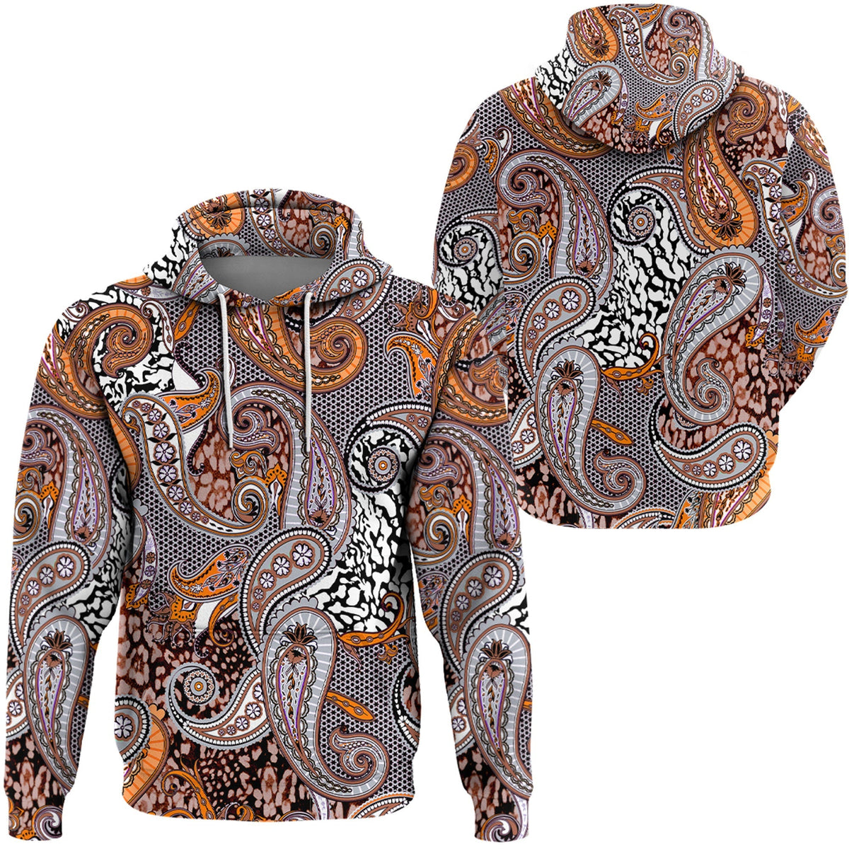 Paisley Bandana Hoodie Pattern Seamless Ver.132 RLT13 - Wonder Print Shop
